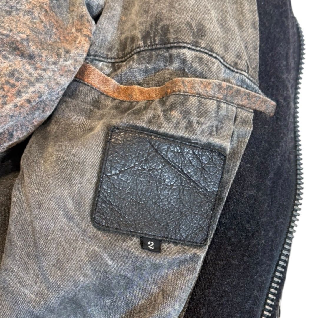 Isamu Katayama Backlash Isamu Katayama BACKLASH Cowhide Paneled Wool Down Jacket Size US M / EU 48-50 / 2 - 4 Thumbnail