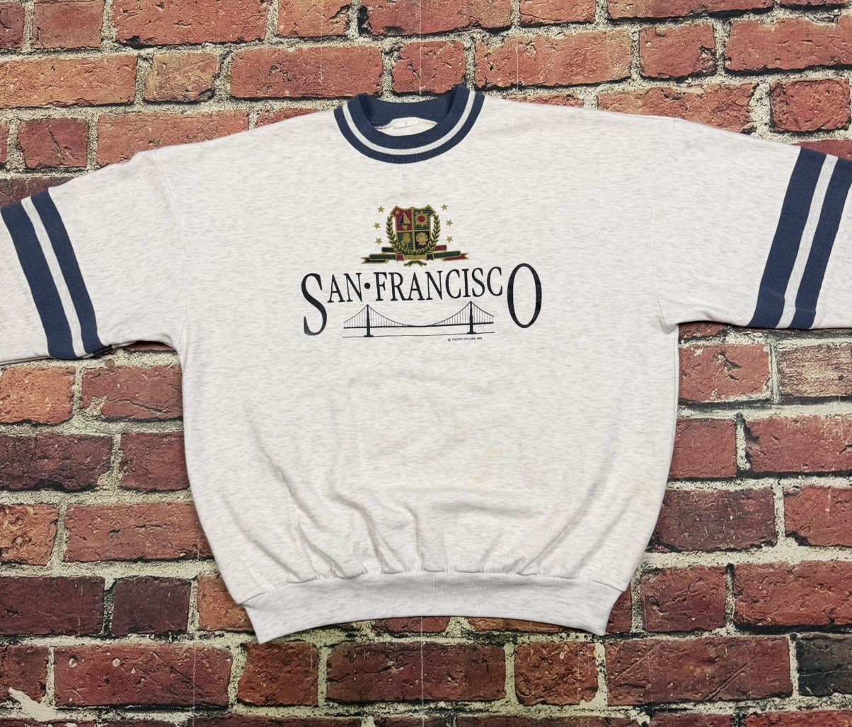 Vintage Vintage 90s SAN FRANCISCO Bridge Sweatshirt Golden Gate Bay Size US XL / EU 56 / 4 - 3 Thumbnail