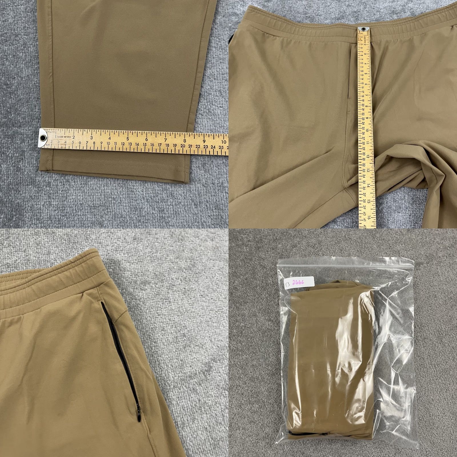 Vintage Public Rec Daymaker Pants Men 42 x 27 Brown Tapered Leg Athleisure Pants Regular 42 in Brown Mens Size US 42 / EU 58 - 8 Thumbnail