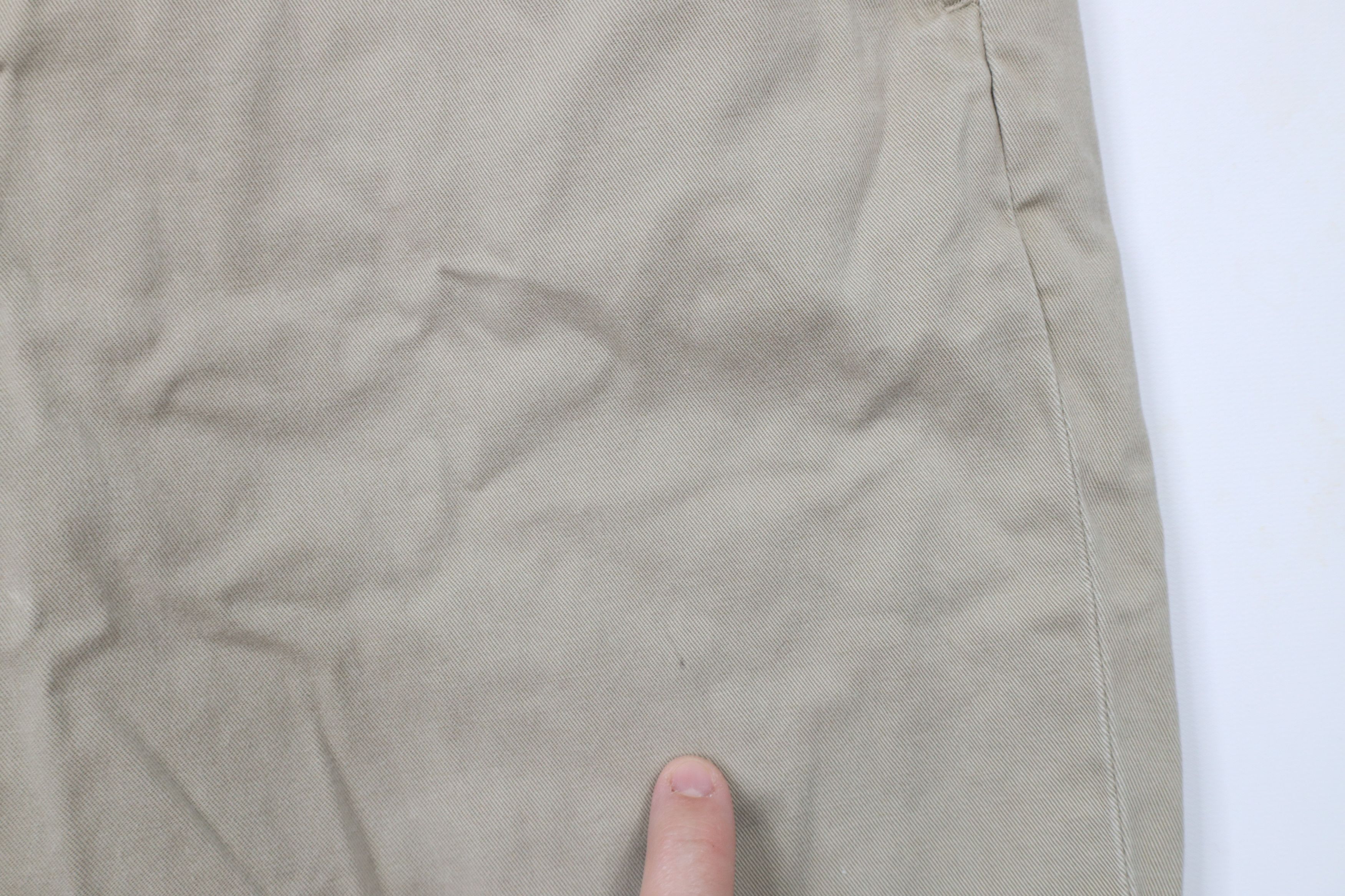 Ralph Lauren × Vintage Vintage 90s Ralph Lauren Leg Chino Pants Beige Cotton Size US 35 - 5 Thumbnail