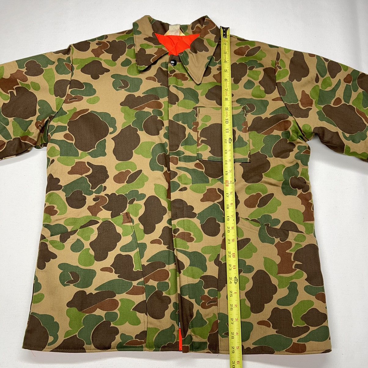 Vintage VTG Ranger Jacket Duck Camo Orange Lined Quilted Canvas 90s Size US M / EU 48-50 / 2 - 21 Thumbnail
