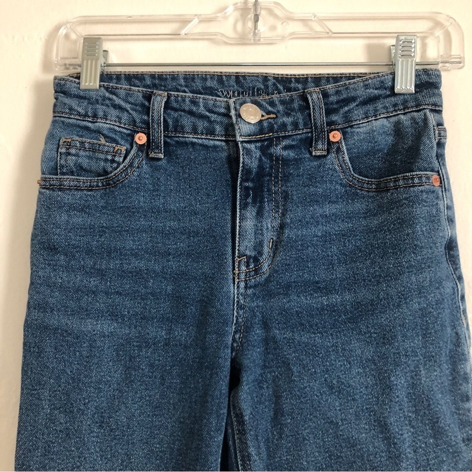 Other Target Wild Fable Blue Denim Straight Leg Pants Jeans Size 25" / US 0 / IT 36 - 3 Thumbnail