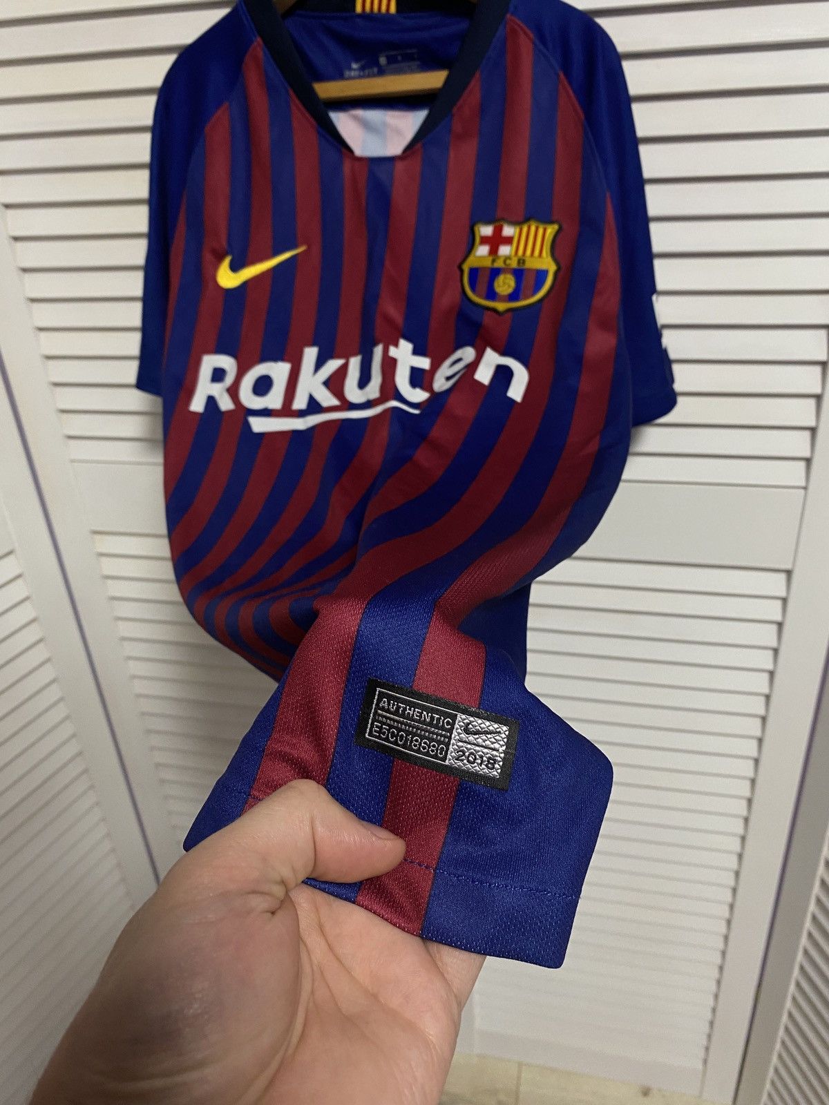 Nike Soccer Jersey Shirt Nike FC Barcelona Home 2017 Size US S / EU 44-46 / 1 - 3 Thumbnail