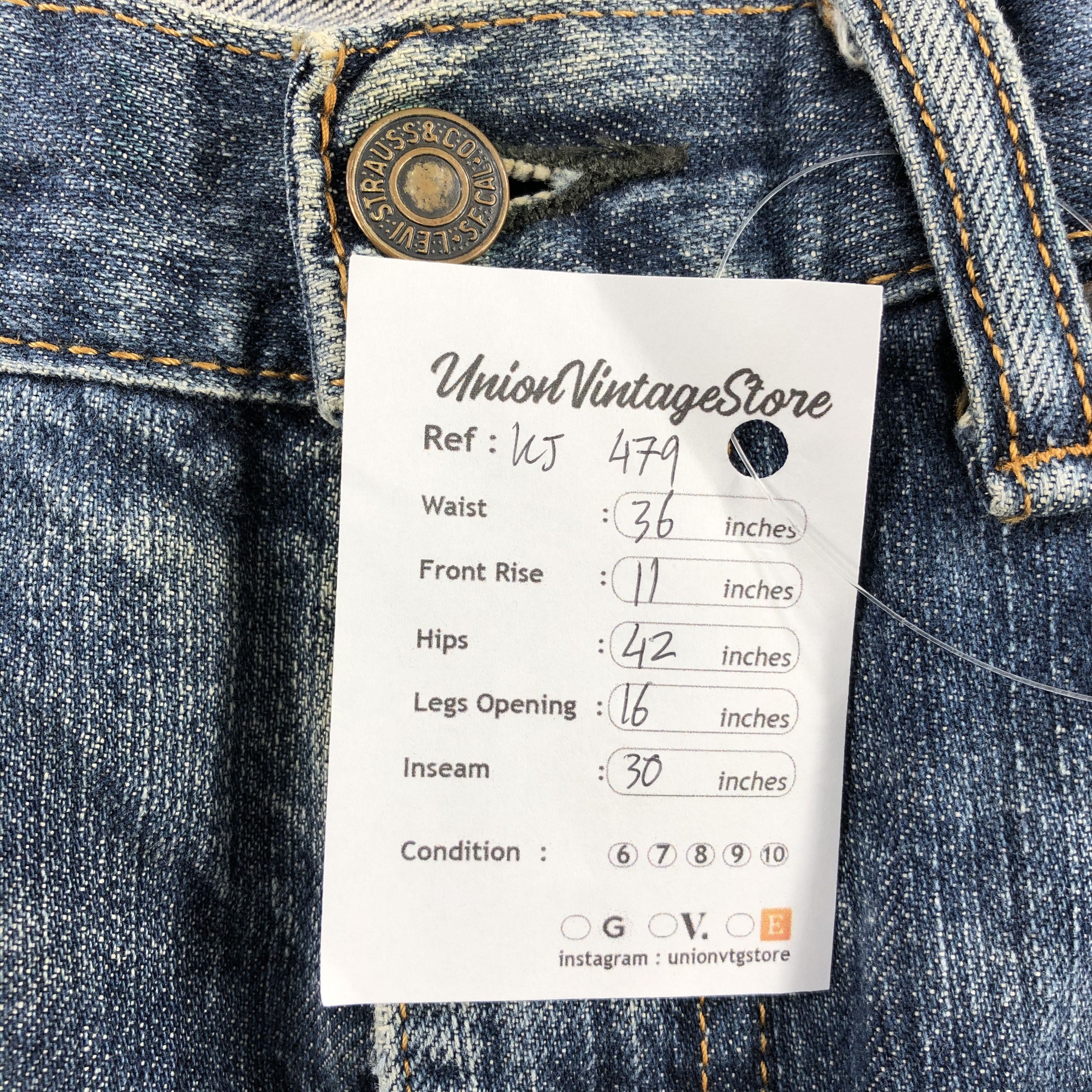 Levi's Vintage Levis 505 Jeans Faded Blue Denim KJ479 Size US 34 / EU 50 - 13 Thumbnail