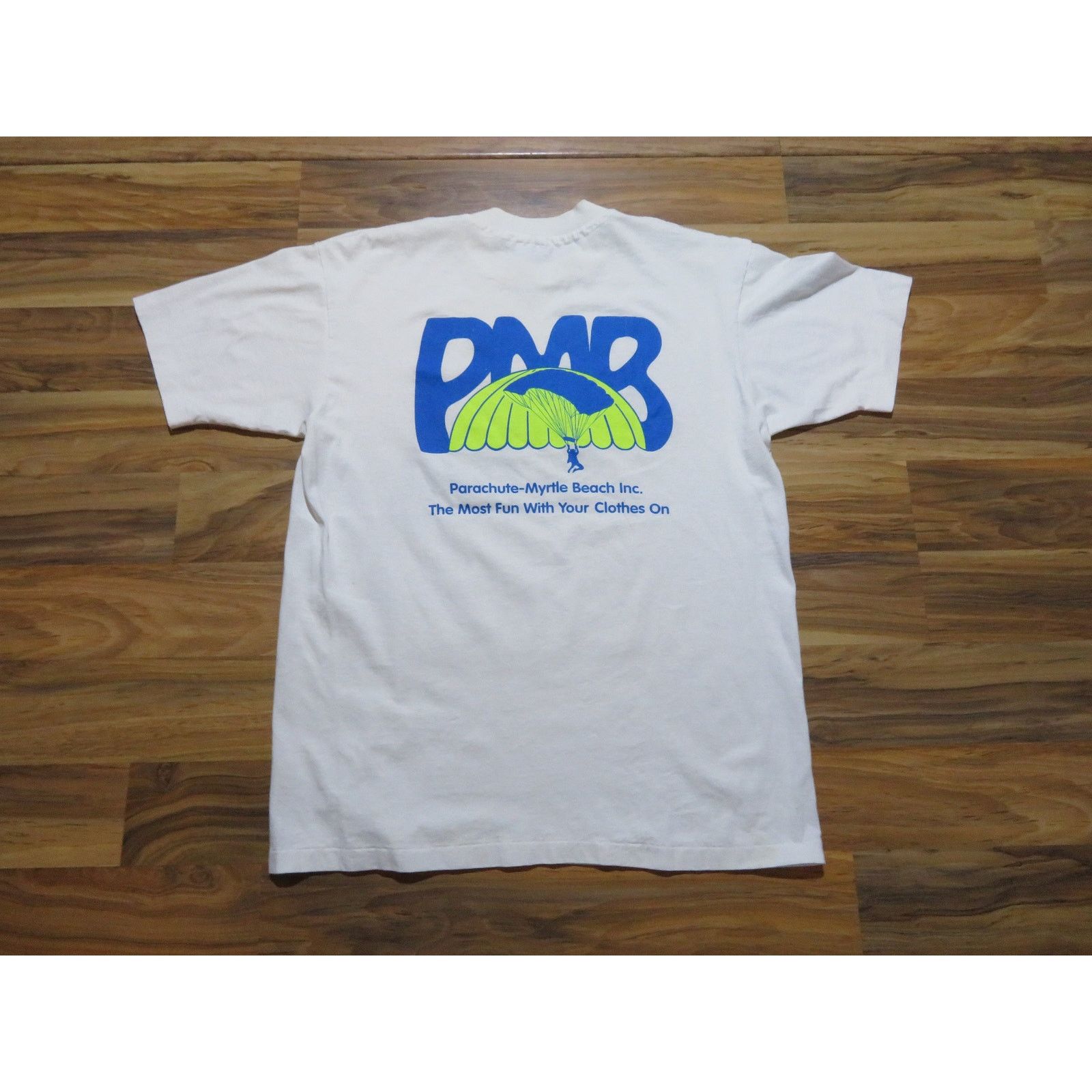 Hanes I had My Airgasm White T-shirt Sz L 1980s Orgasm Parody Size US L / EU 52-54 / 3 - 3 Thumbnail