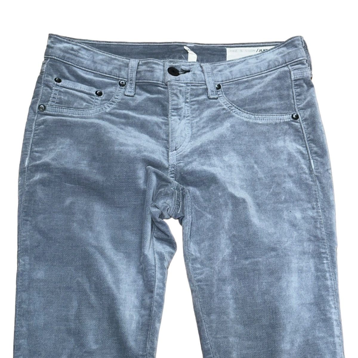 Rag & Bone Rag & Bone blue velvet skinny jeans Size 27" / US 4 / IT 40 - 3 Thumbnail