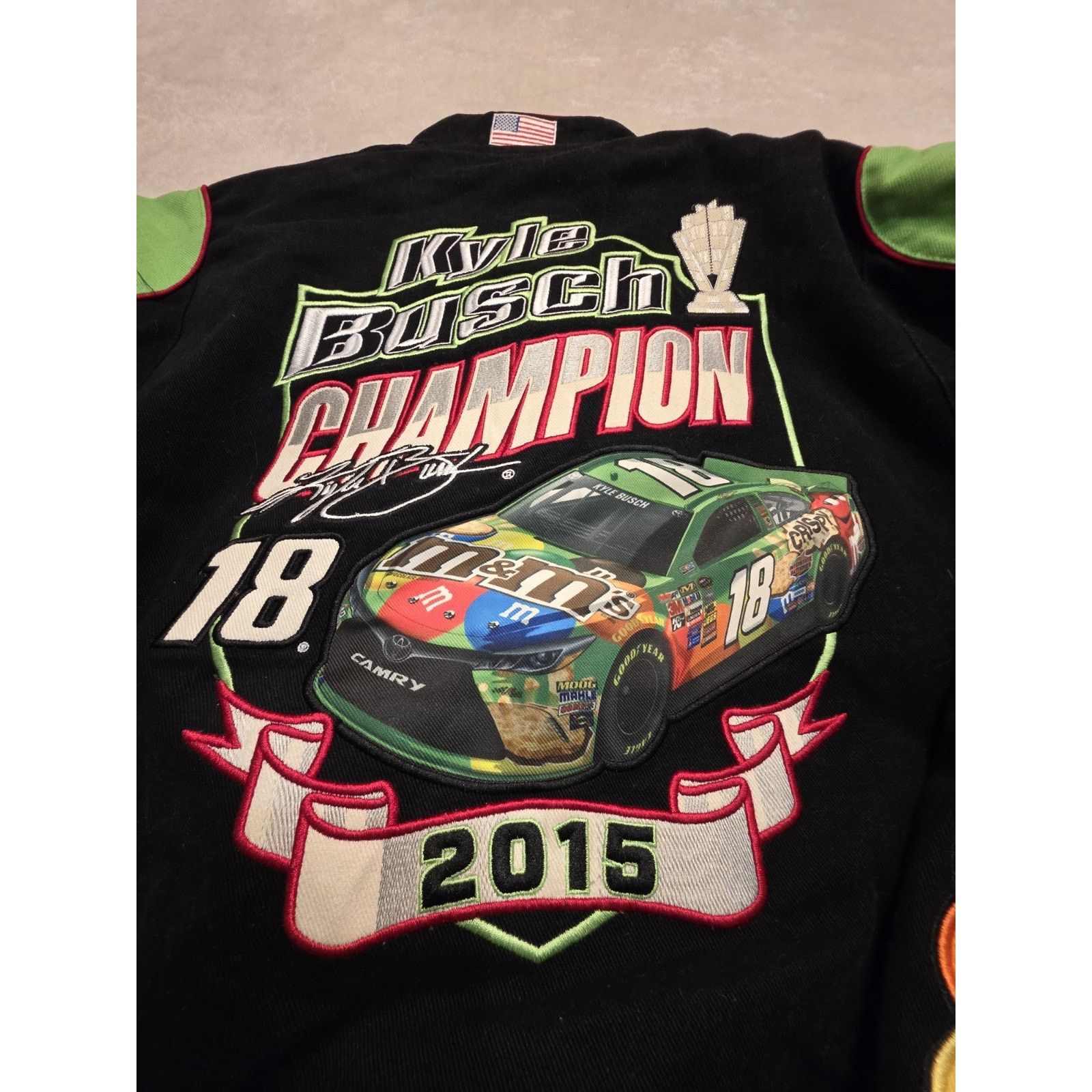Champion Vintage Nascar Racing 2015 Kyle Busch Champion M&M's Candy Size US XL / EU 56 / 4 - 9 Thumbnail