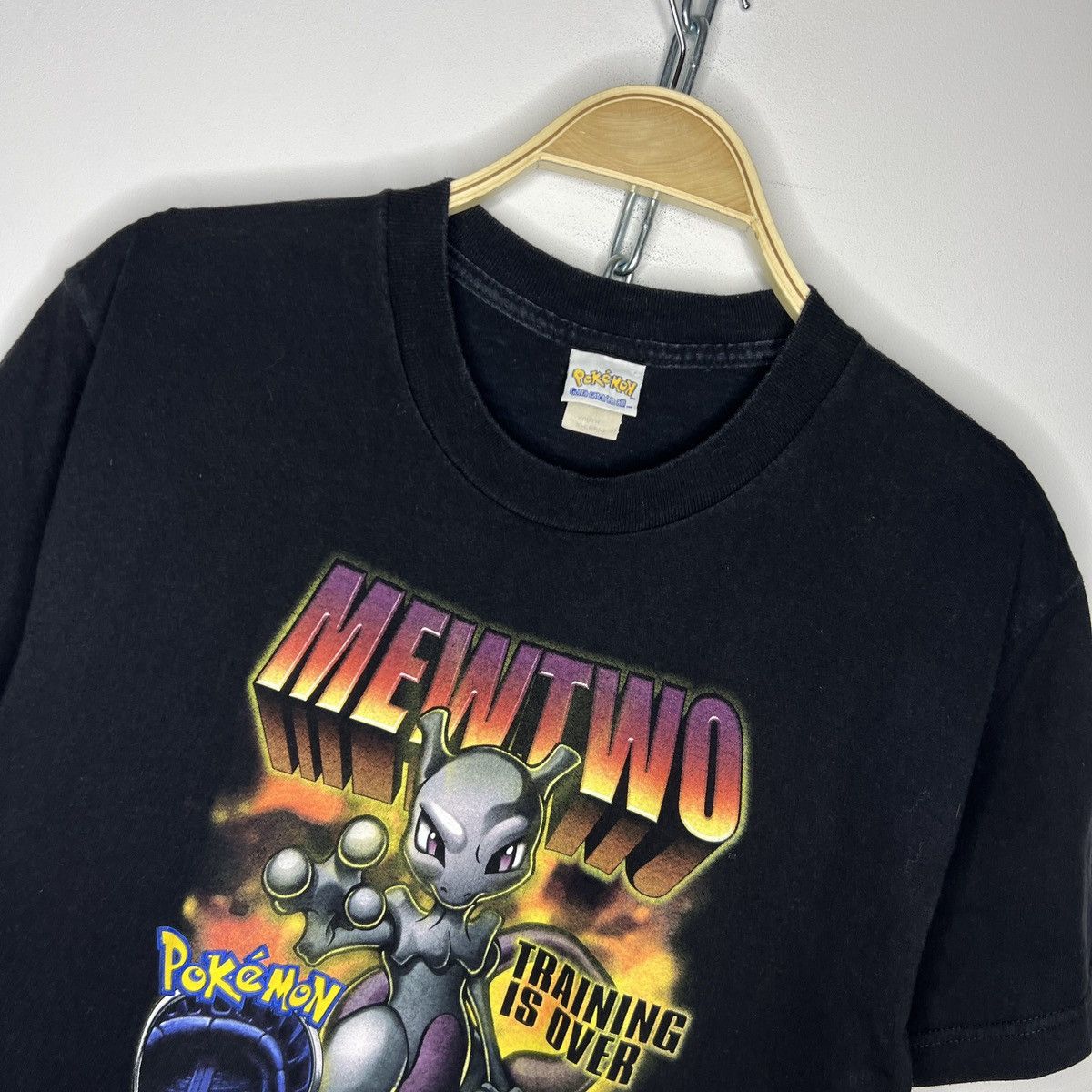 Nintendo × Pokemon × Vintage Vintage 1999 Nintendo Pokemon Mewtwo T-shirt Black Size US M / EU 48-50 / 2 - 4 Thumbnail