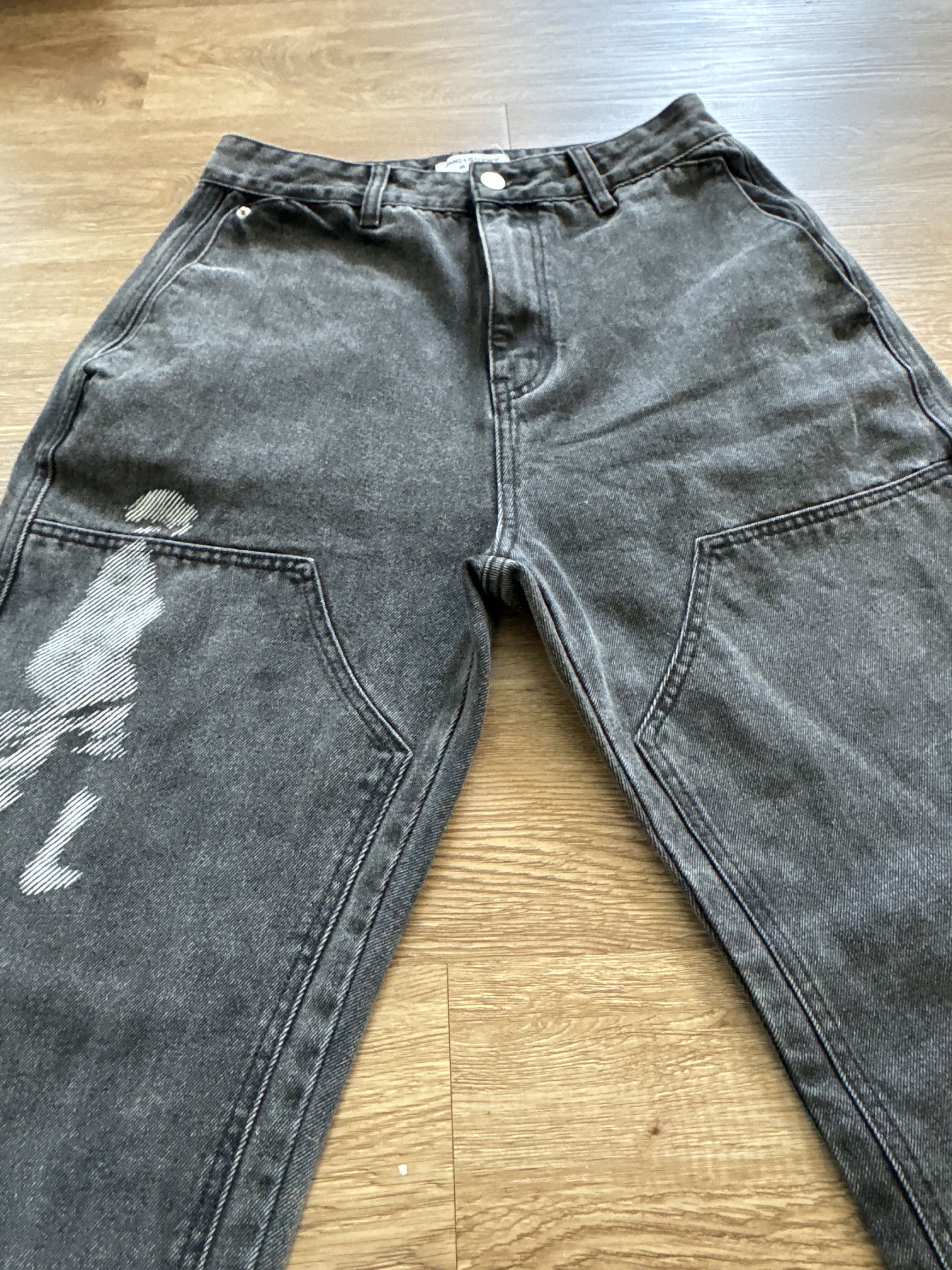 Jean AMC * STUDIO Black Denim Jeans Size US 30 / EU 46 - 5 Thumbnail