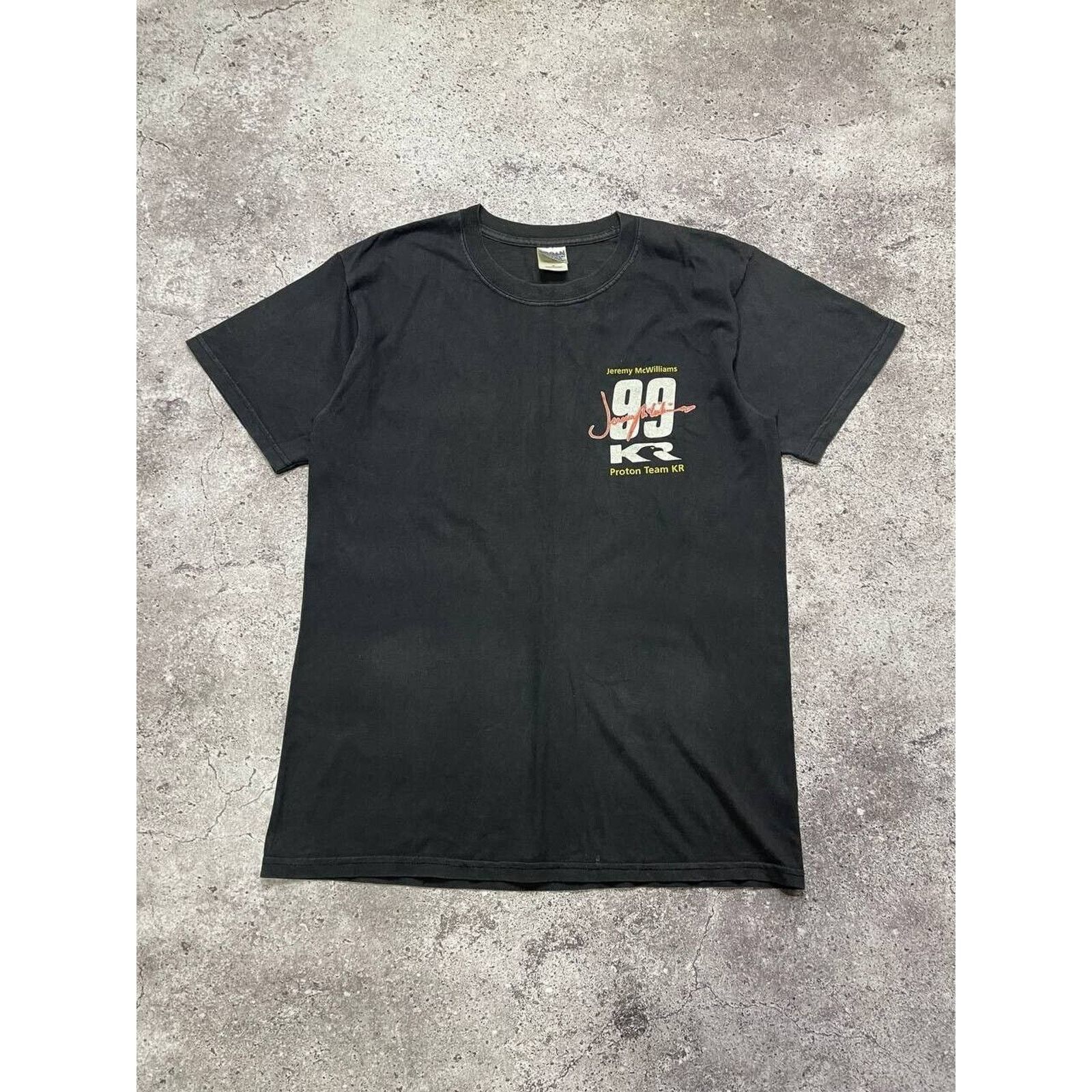 Gildan × Vintage Vintage T-Shirt Jeremy McWilliams 99 Black Racing Tee Size M Size US M / EU 48-50 / 2 - 2 Thumbnail