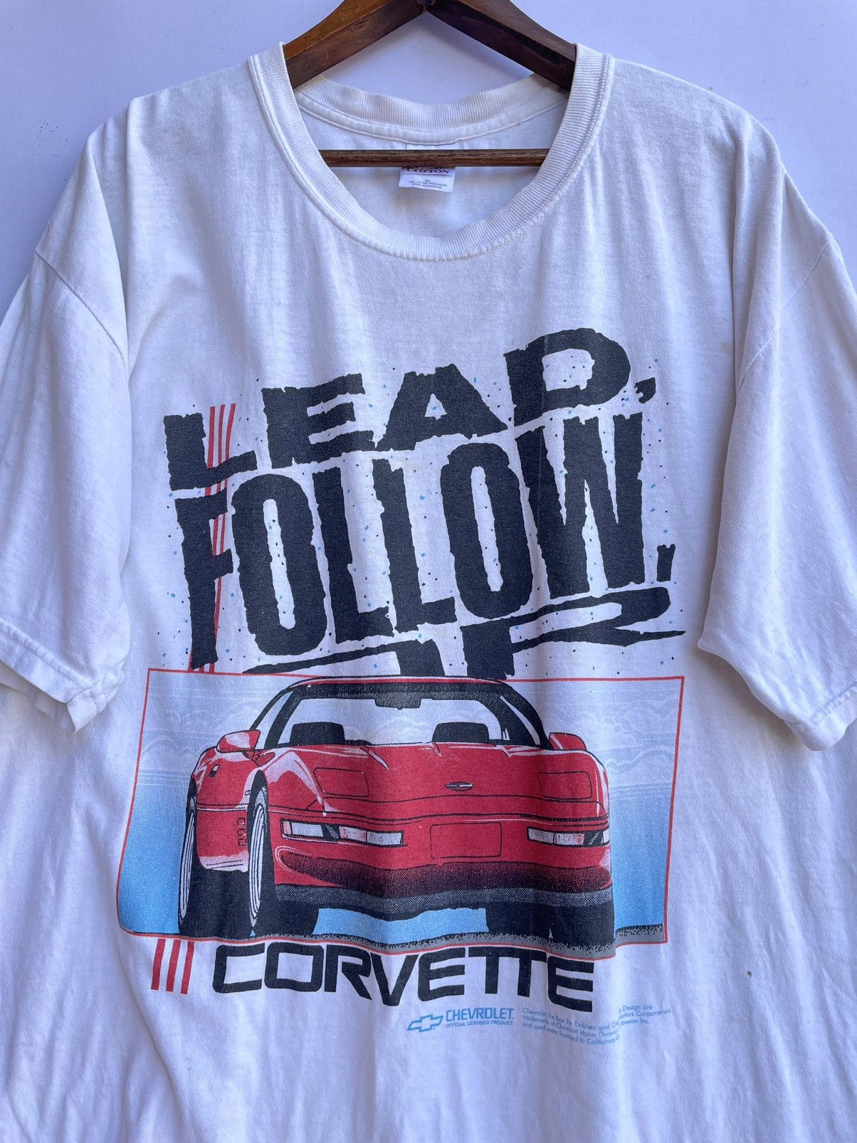 Vintage Corvette Chevrolet Official Tee Vintage Size US XL / EU 56 / 4 - 1 Thumbnail