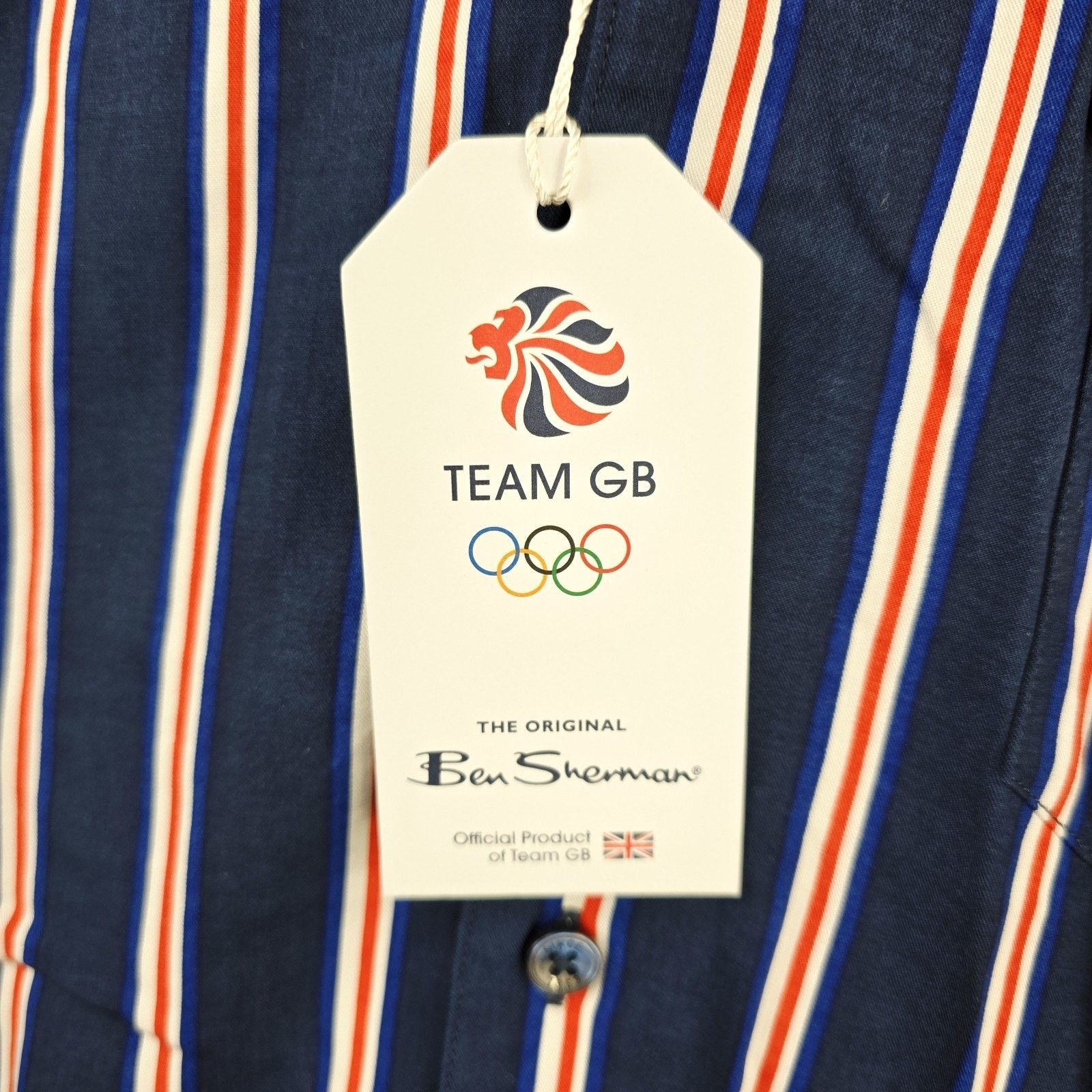 Ben Sherman Ben Sherman X Team GB Resort Stripe Shirt Men's XS Size US XS / EU 42 / 0 - 4 Thumbnail