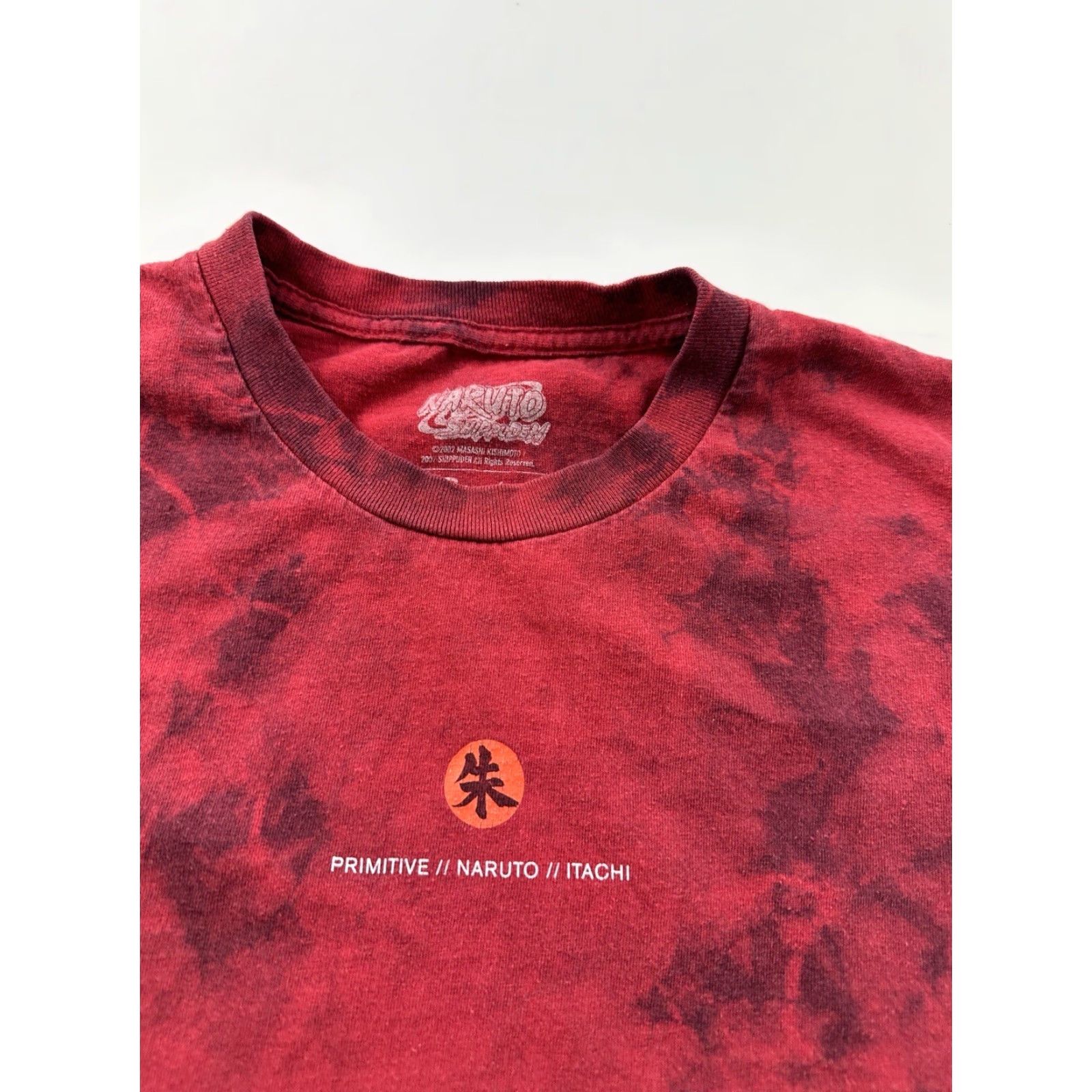Primitive Primitive x Naruto Shirt Men’s Medium Red Tie-Dye Itachi Crows Burgundy Size US M / EU 48-50 / 2 - 2 Thumbnail