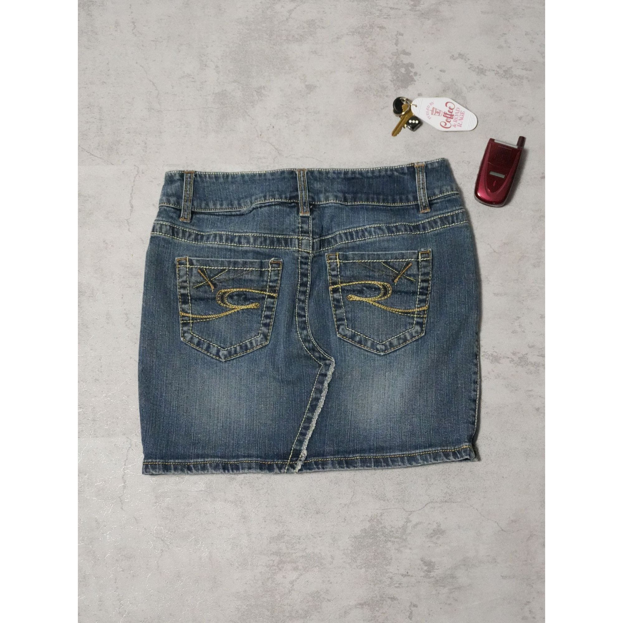Other Y2k Revolution Denim Mini Skirt Size 30" / US 8 / IT 44 - 2 Thumbnail