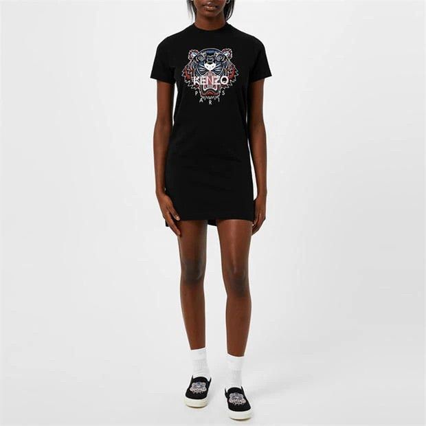 Kenzo o1g2r1mq1024 T Shirt Mini Dress in Black Size XXS / US 00 / IT 34 - 5 Thumbnail