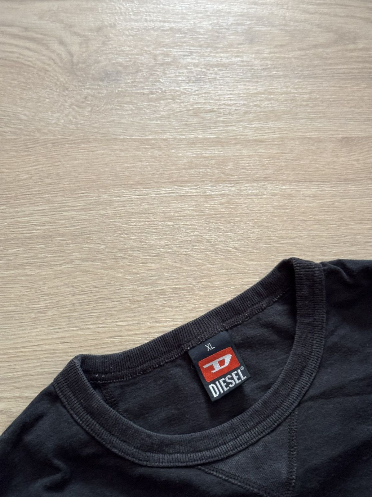 Diesel Vintage 00’s Diesel Ind y2k Black Faded Japanese Long Sleeve Size US XL / EU 56 / 4 - 4 Thumbnail