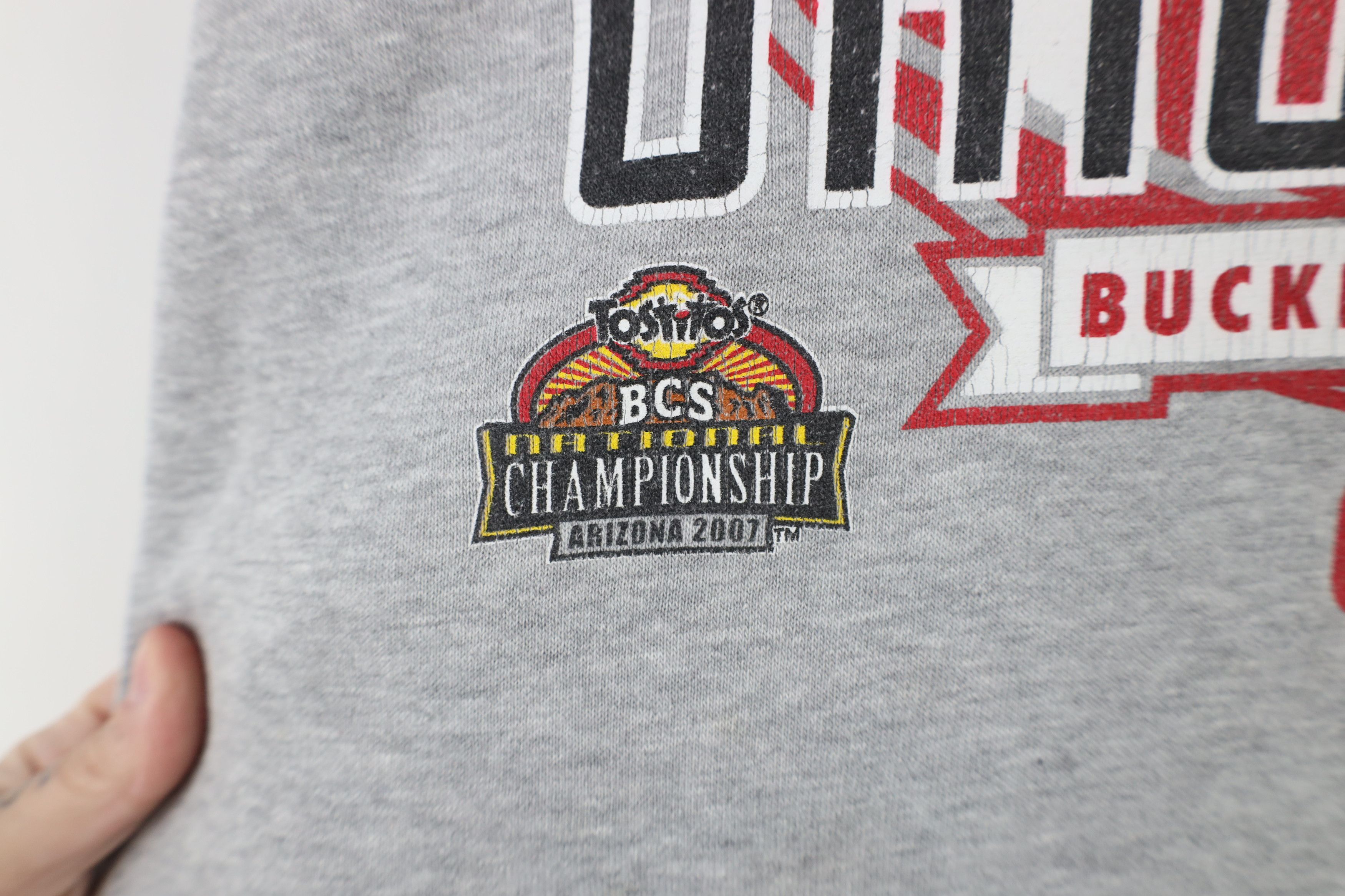 Nike × Vintage Vintage Nike Swoosh Ohio State University Football Hoodie Size US L / EU 52-54 / 3 - 5 Thumbnail