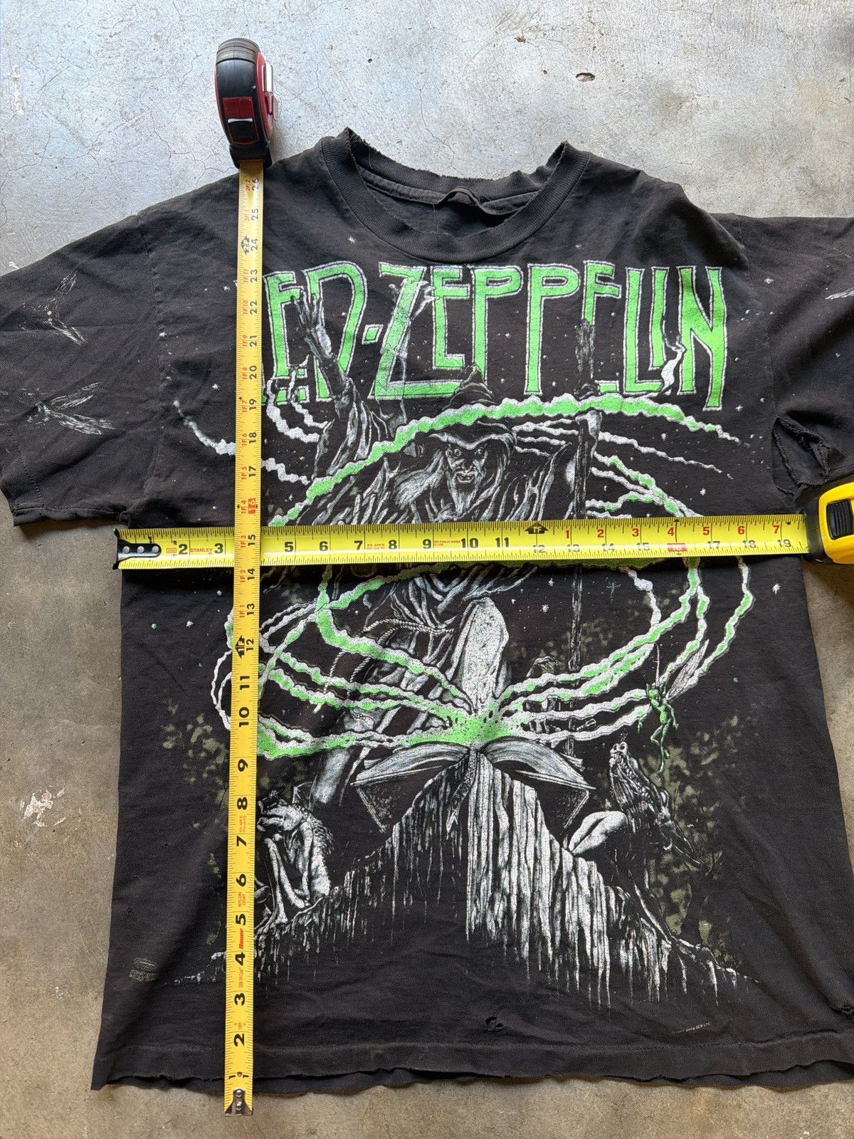 Vintage RARE 1992 VINTAGE LED ZEPPELIN AOP WIZARD Size US L / EU 52-54 / 3 - 4 Thumbnail