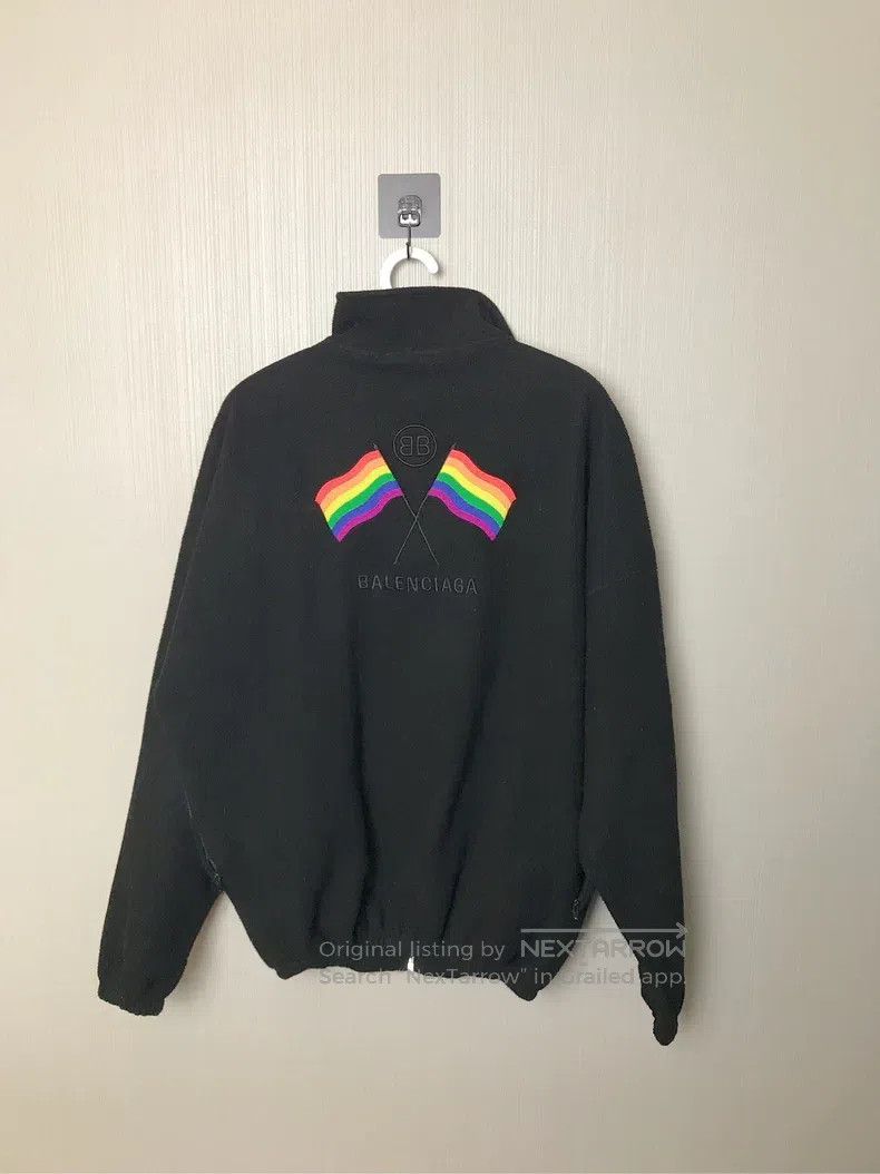 Balenciaga Balenciaga Flag Fleece Jacket XS Size US XS / EU 42 / 0 - 1 Thumbnail