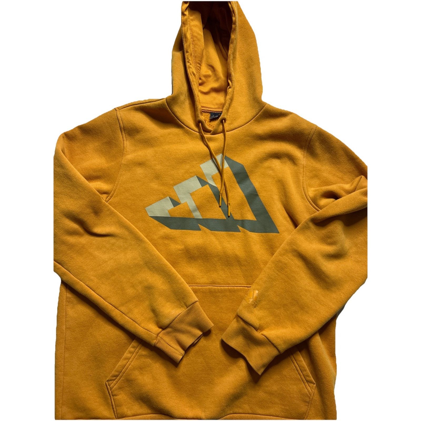 Adidas Adidas Hoodie Mens Medium Orange Pullover 3d Logo Outerwear Size US M / EU 48-50 / 2 - 3 Thumbnail