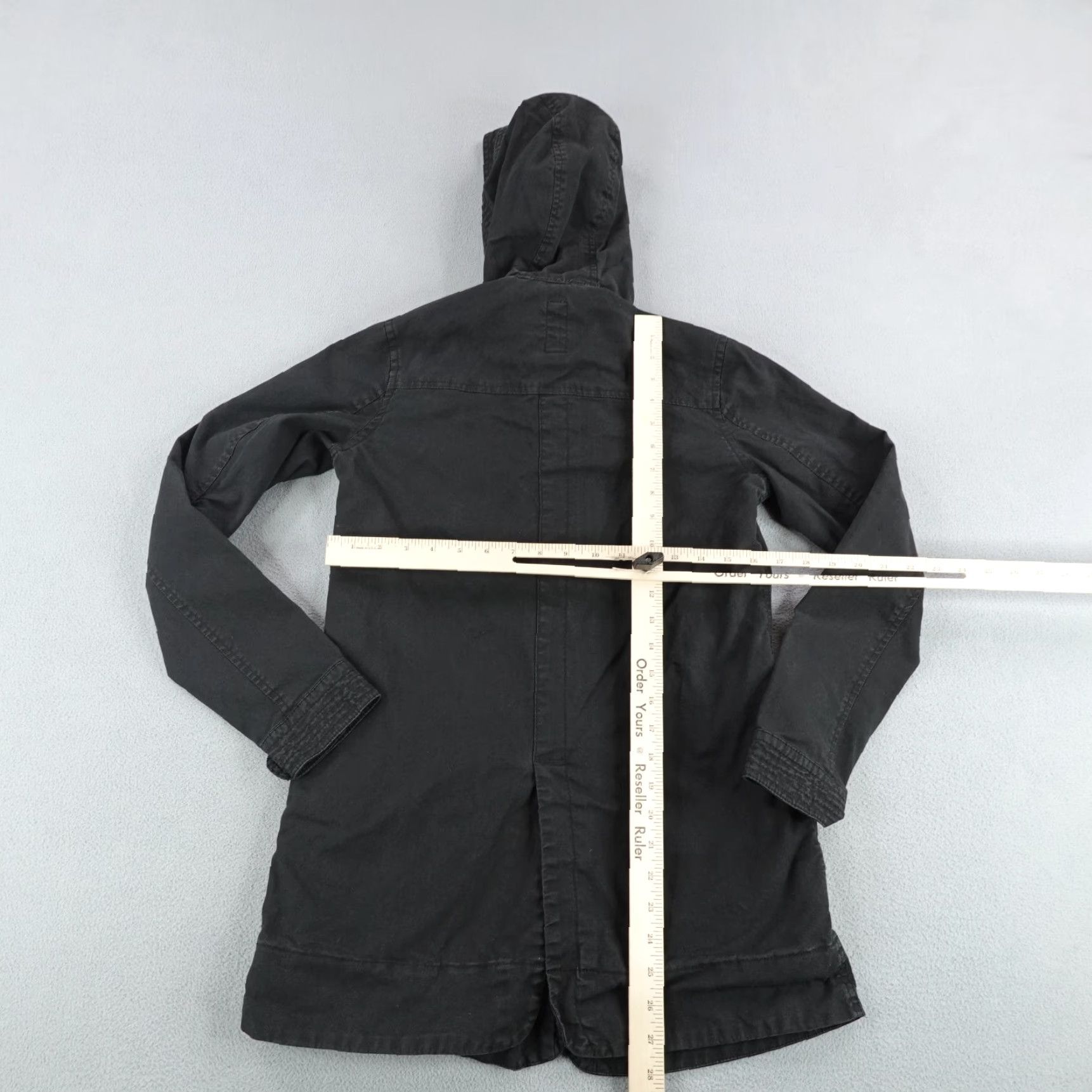 Quiksilver Quiksilver Jacket Womens XS Black Hooded Coat Field Work Full Zip Up Skate Surf Size XS / US 0-2 / IT 36-38 - 6 Thumbnail