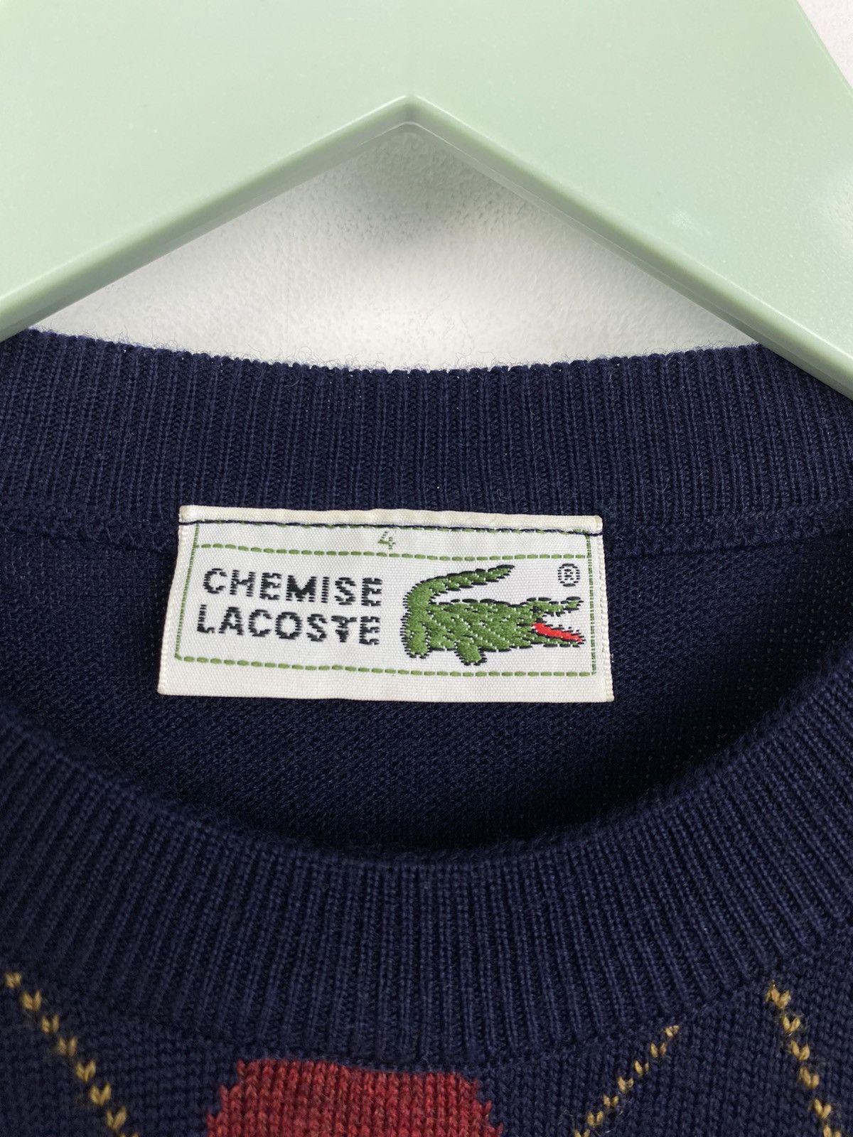Lacoste Vintage 90s Lacoste Chemise Wool Sweater Burberry Ralph Size US L / EU 52-54 / 3 - 6 Thumbnail