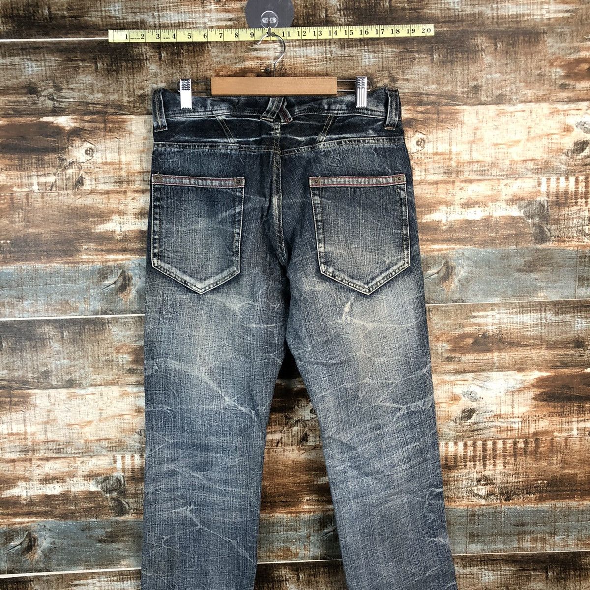 Japanese Brand DL Japanese Brand Blue Denim Pants #C633 Size US 31 - 13 Thumbnail
