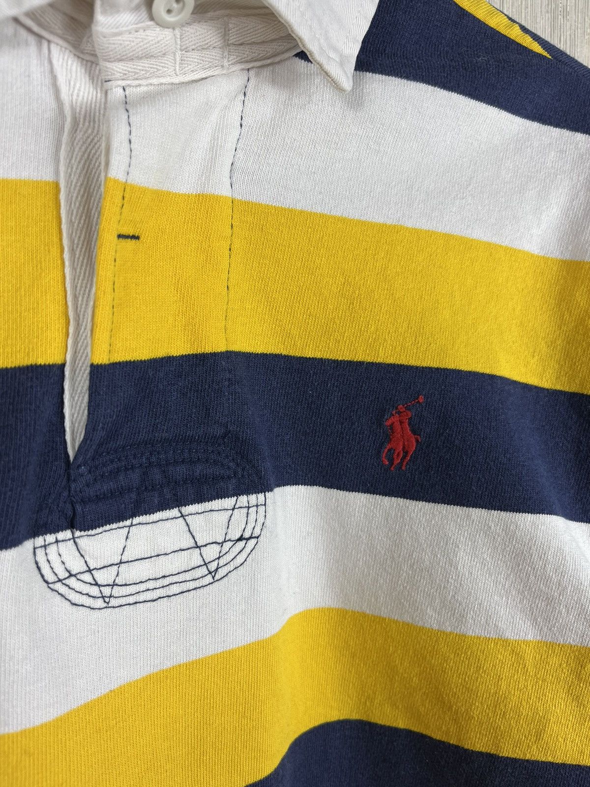 Polo Ralph Lauren × Ralph Lauren × Vintage Vintage 90s Polo Ralph Lauren rugby striped y2k long sleeve Size US S / EU 44-46 / 1 - 8 Thumbnail