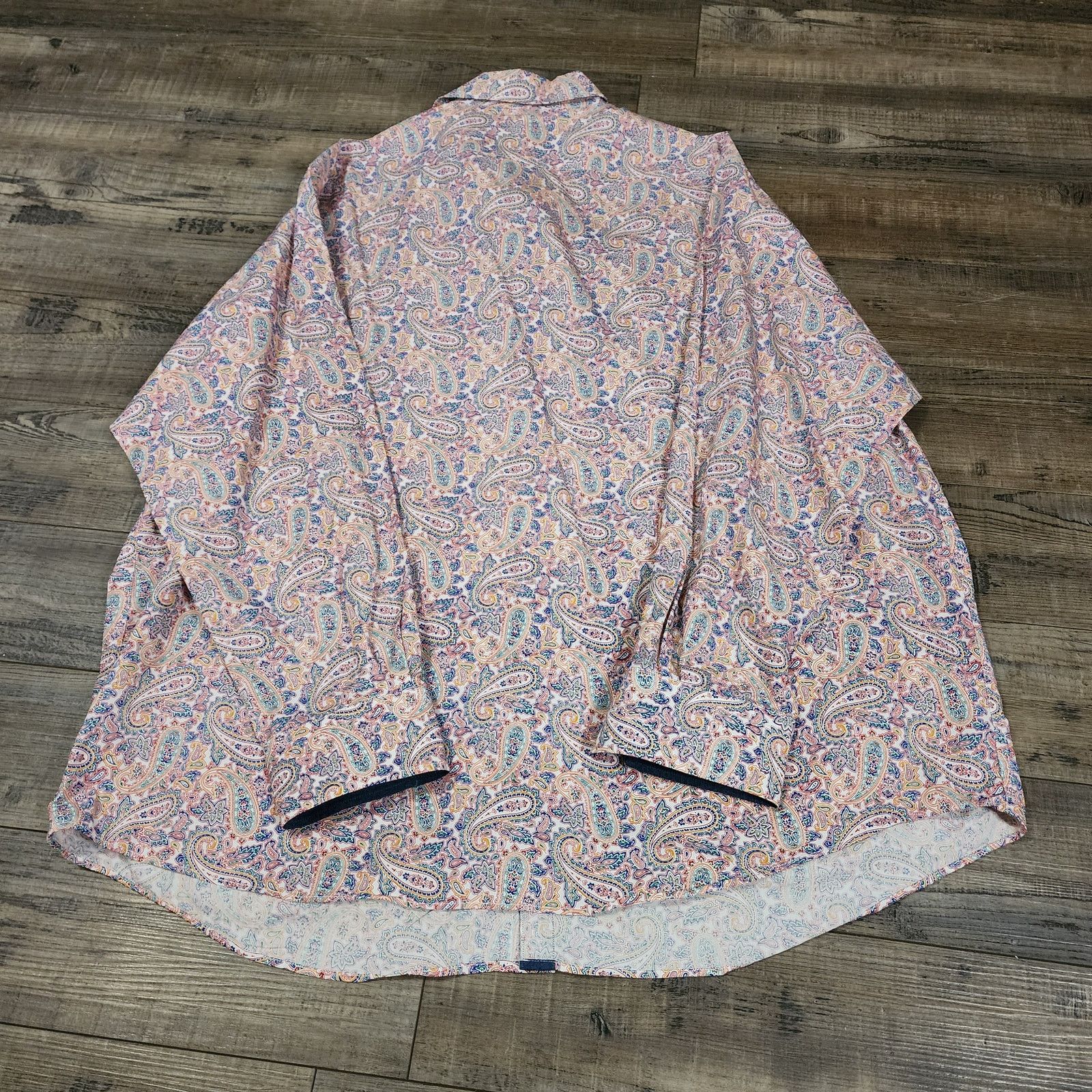 Cremieux Cremieux Men's Paisley button up shirt long sleeve 2X 2335 Size US XXL / EU 58 / 5 - 6 Thumbnail