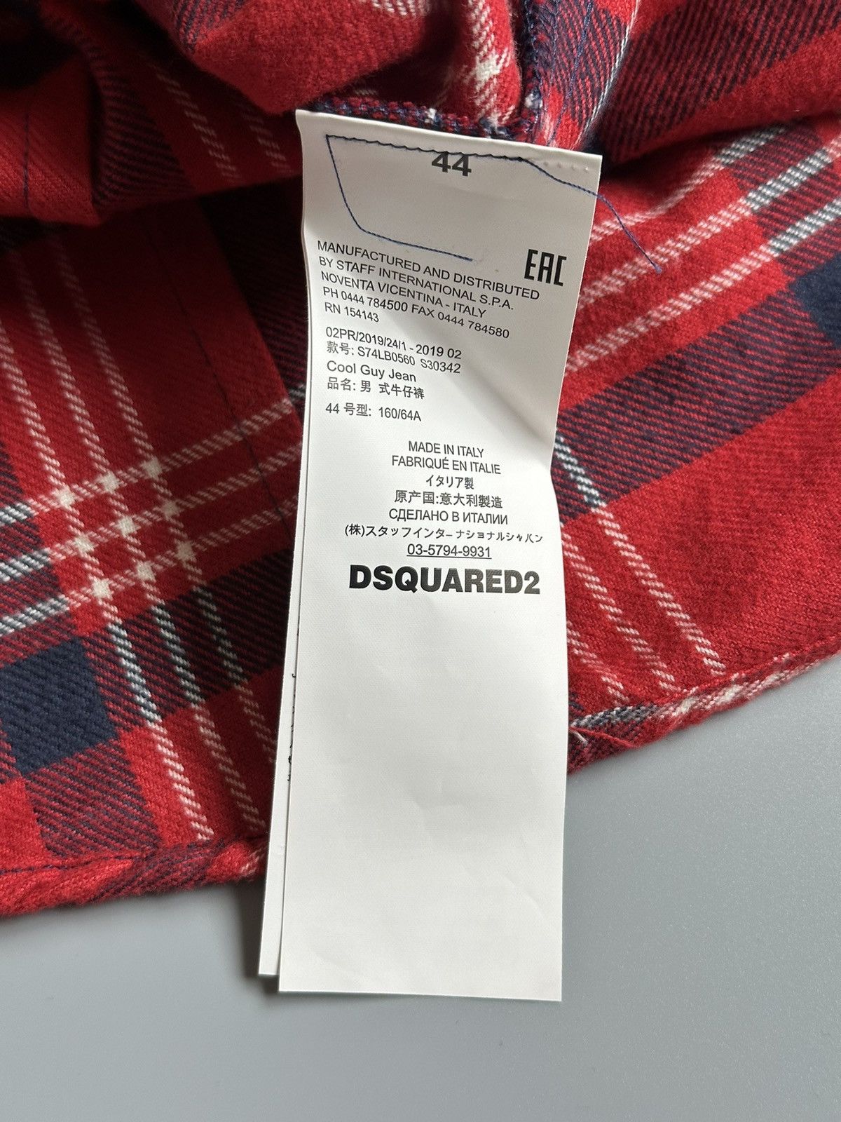 Dsquared2 Dsquared2 Button up Shirt Size 44 Flannel Plaid Long Sleeve Size US S / EU 44-46 / 1 - 9 Thumbnail