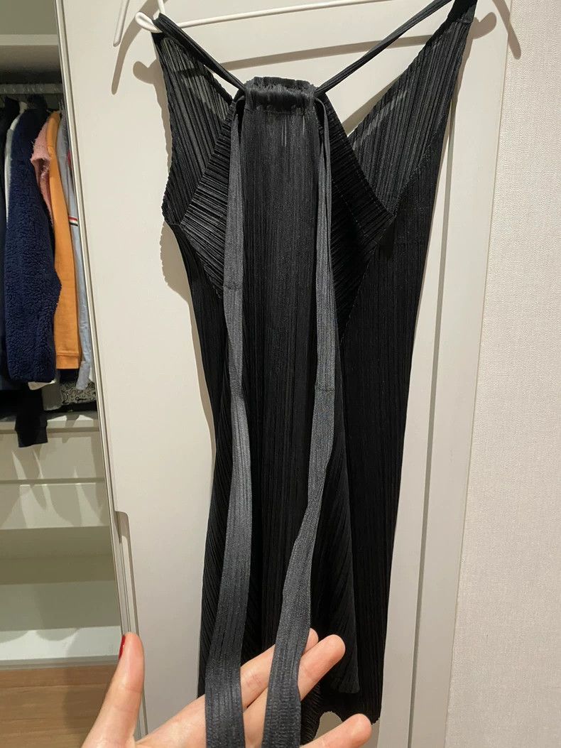 Issey Miyake Issey Miyake size:3 Black pleated dress Size S / US 4 / IT 40 - 3 Thumbnail
