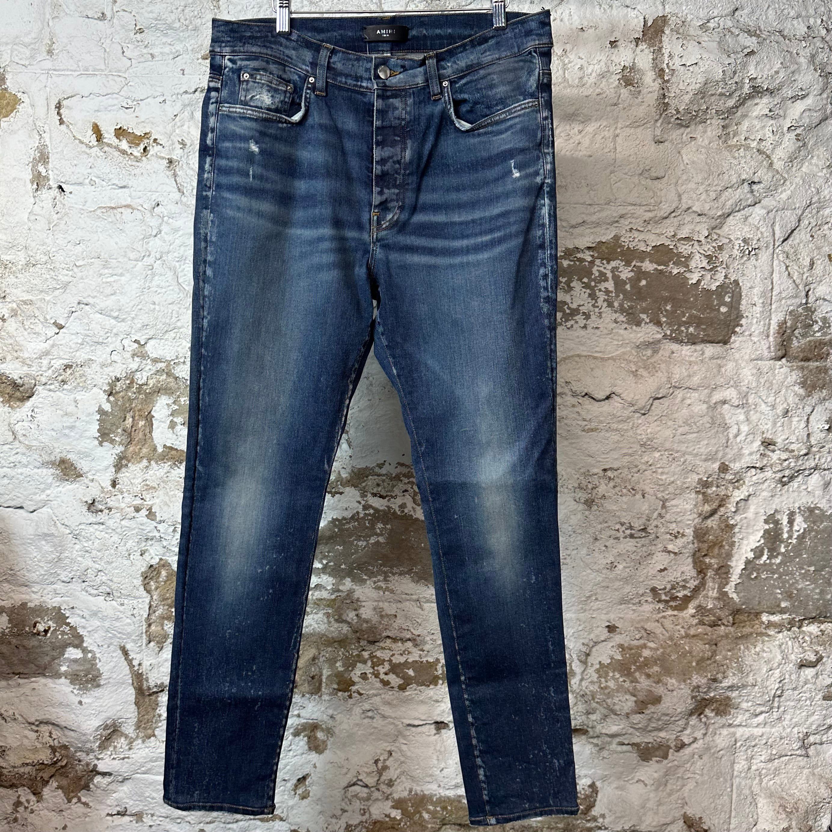 Amiri Amiri Plain Dark Blue Denim Jeans Sz 36 Size US 36 / EU 52 - 1 Thumbnail