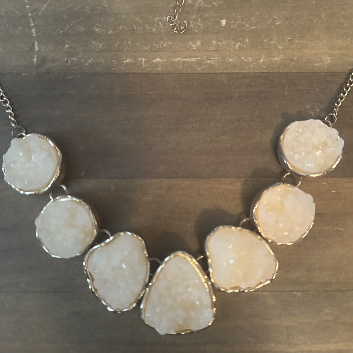 Other Jane Stone Fashion Drusy Stone Bead Statement Necklace Size ONE SIZE - 4 Thumbnail
