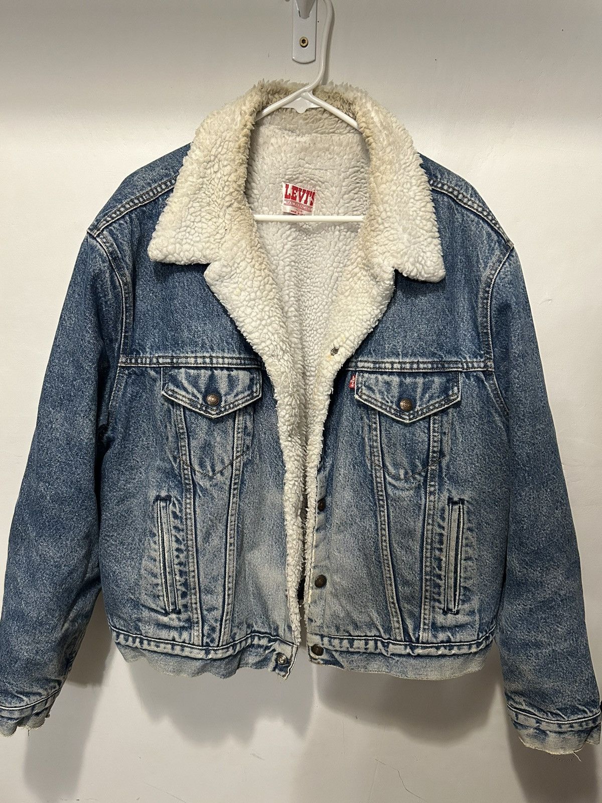 Levi's × Vintage Levi’s Denim Sherpa Jacket 50R USA Size US M / EU 48-50 / 2 - 1 Thumbnail