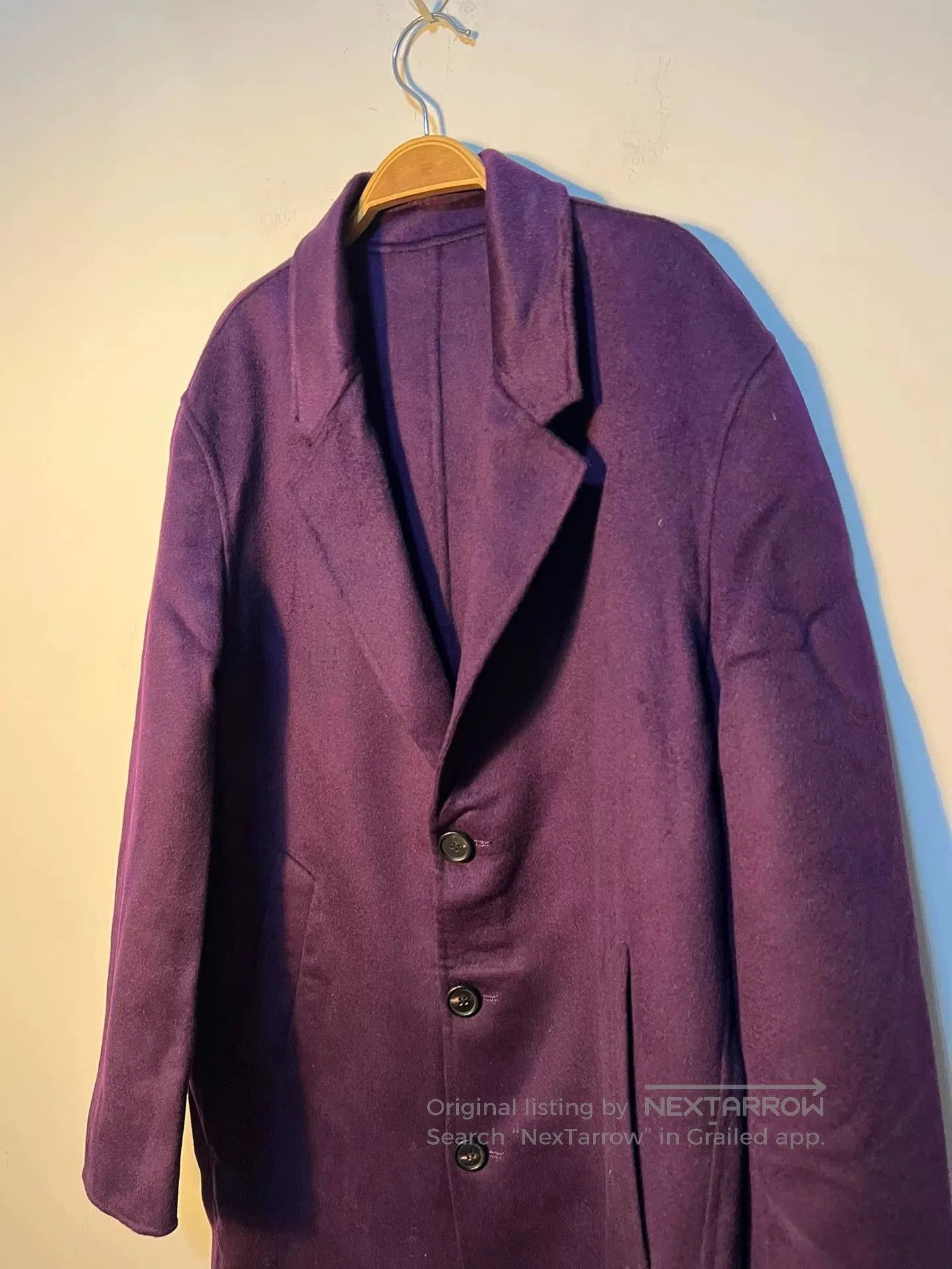 Acne Studios Acne Studios Purple Cashmere Coat. Size US M / EU 48-50 / 2 - 4 Thumbnail