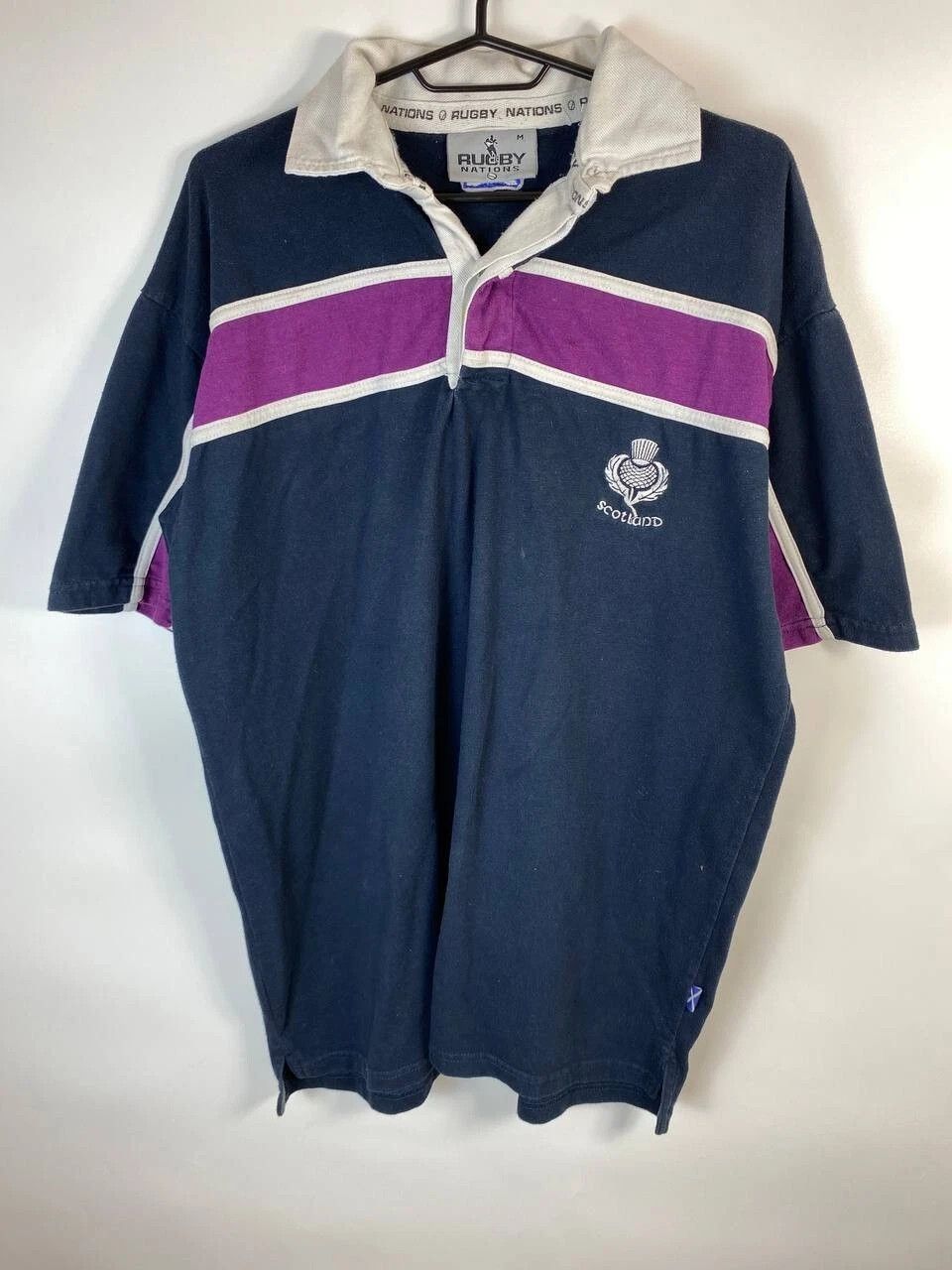 Other Rugby Nations Scotland Men’s Striped Polo Shirt Size M Size US M / EU 48-50 / 2 - 1 Thumbnail