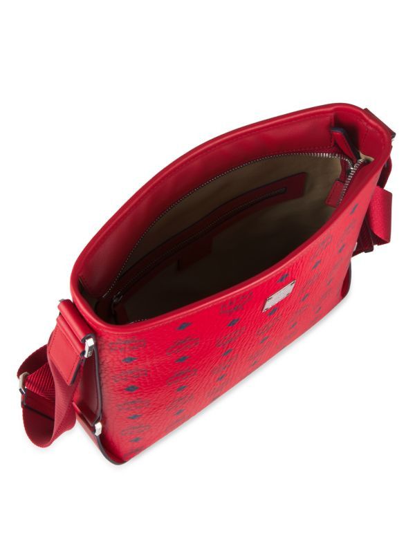 MCM o1mt1gz0225 Size: OS / Messenger Small Bag in Red Size ONE SIZE - 3 Thumbnail