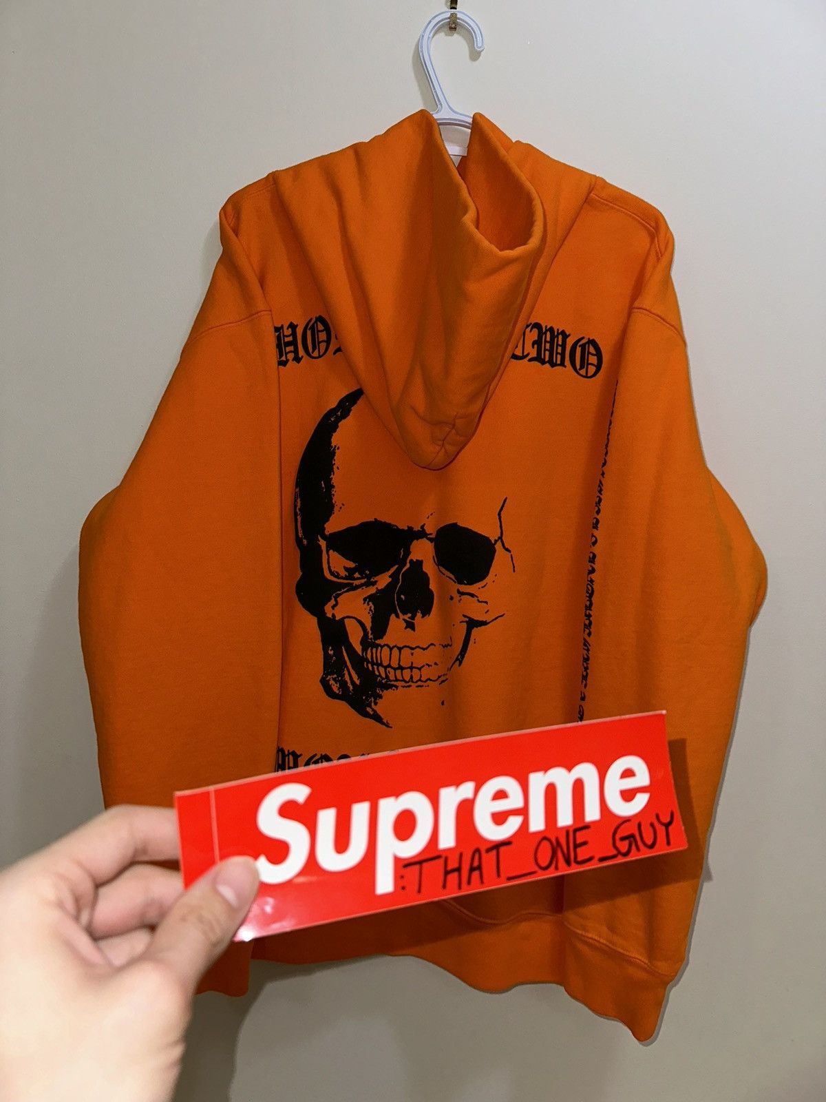 Designer × Hypebeast × Revenge Revenge ‘Demon Archives’ Orange Hoodie XL Size US XL / EU 56 / 4 - 15 Thumbnail