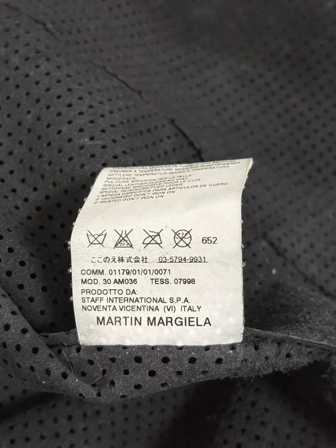 Maison Margiela SS2007 Maison Martin Margiela Black Perforated Leather Jacket Size US L / EU 52-54 / 3 - 13 Thumbnail
