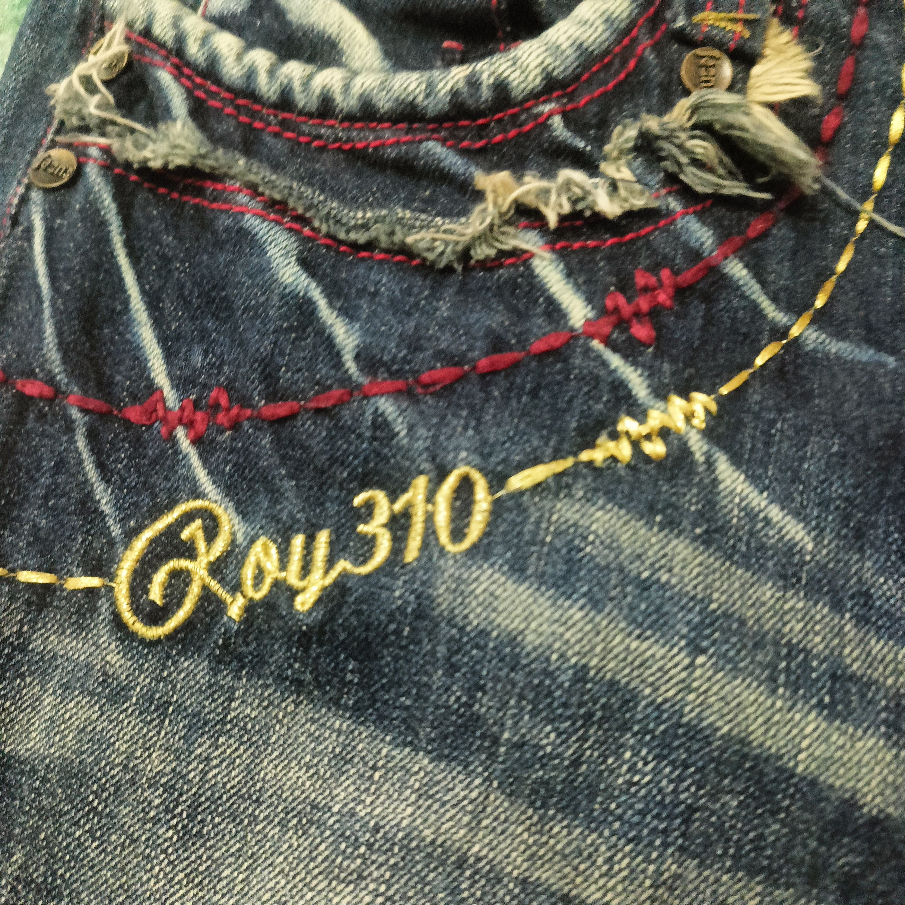 If Six Was Nine Roy 310 flared distressed bootcut jeans Size US 29 - 5 Thumbnail