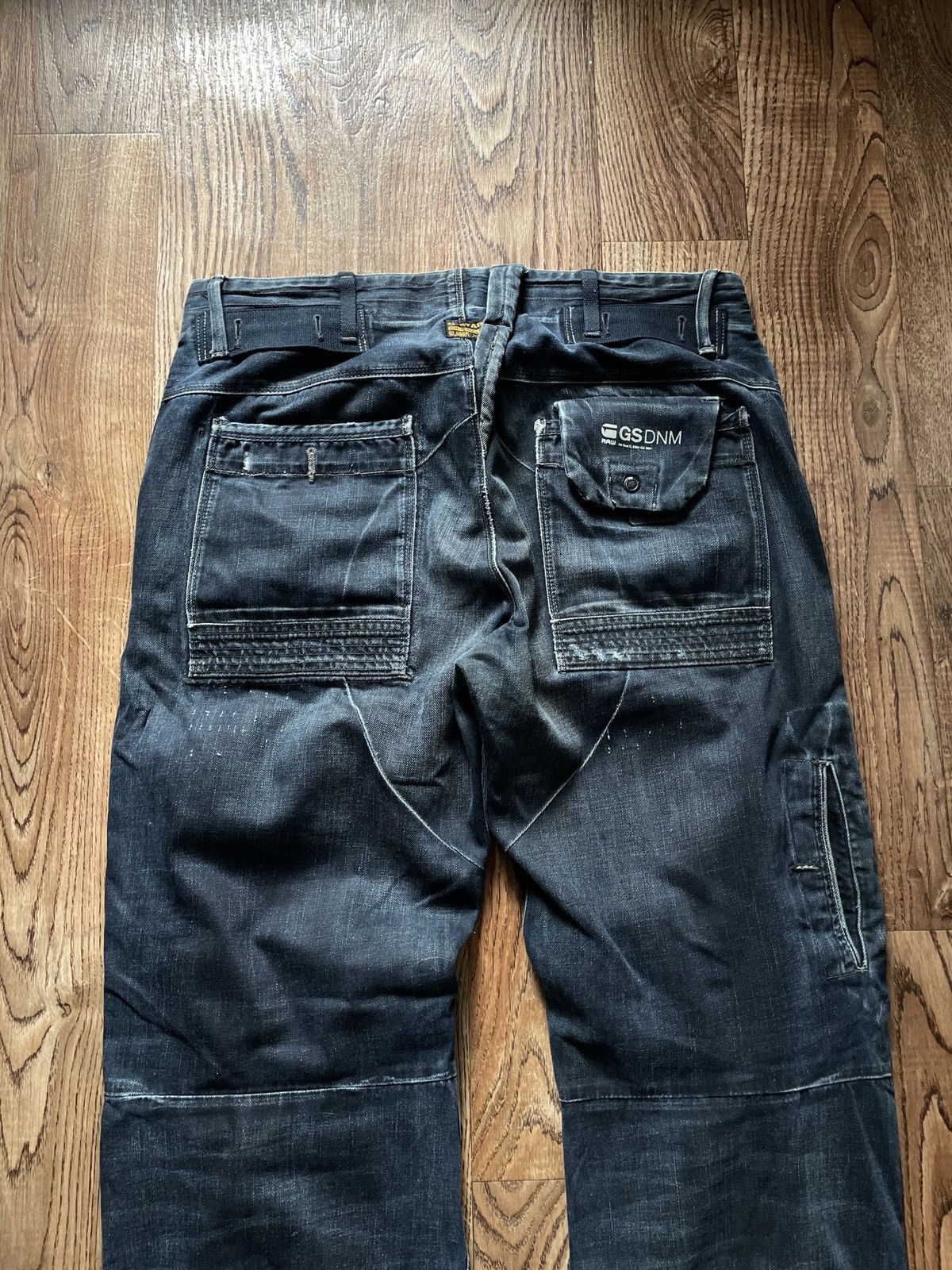 G-Star Vintage G star Double Knee Jeans Baggy Wide Big logo japanes Size US 34 / EU 50 - 9 Thumbnail