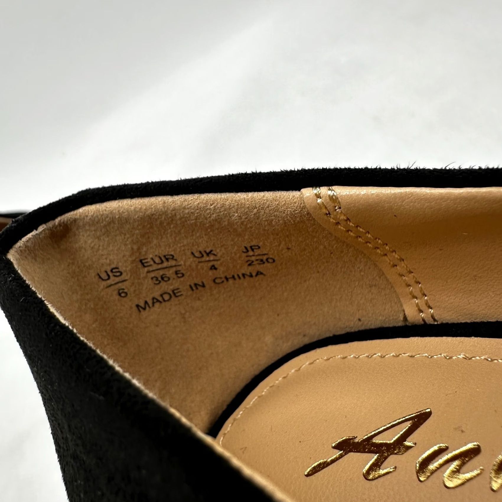 Vintage Ankis Platform Pump Heels Black Women's Size 6 Suede Slip On Round Toe Shoes Pumps Stiletto Casual Classic Women Size US 4 / IT 34 - 6 Thumbnail