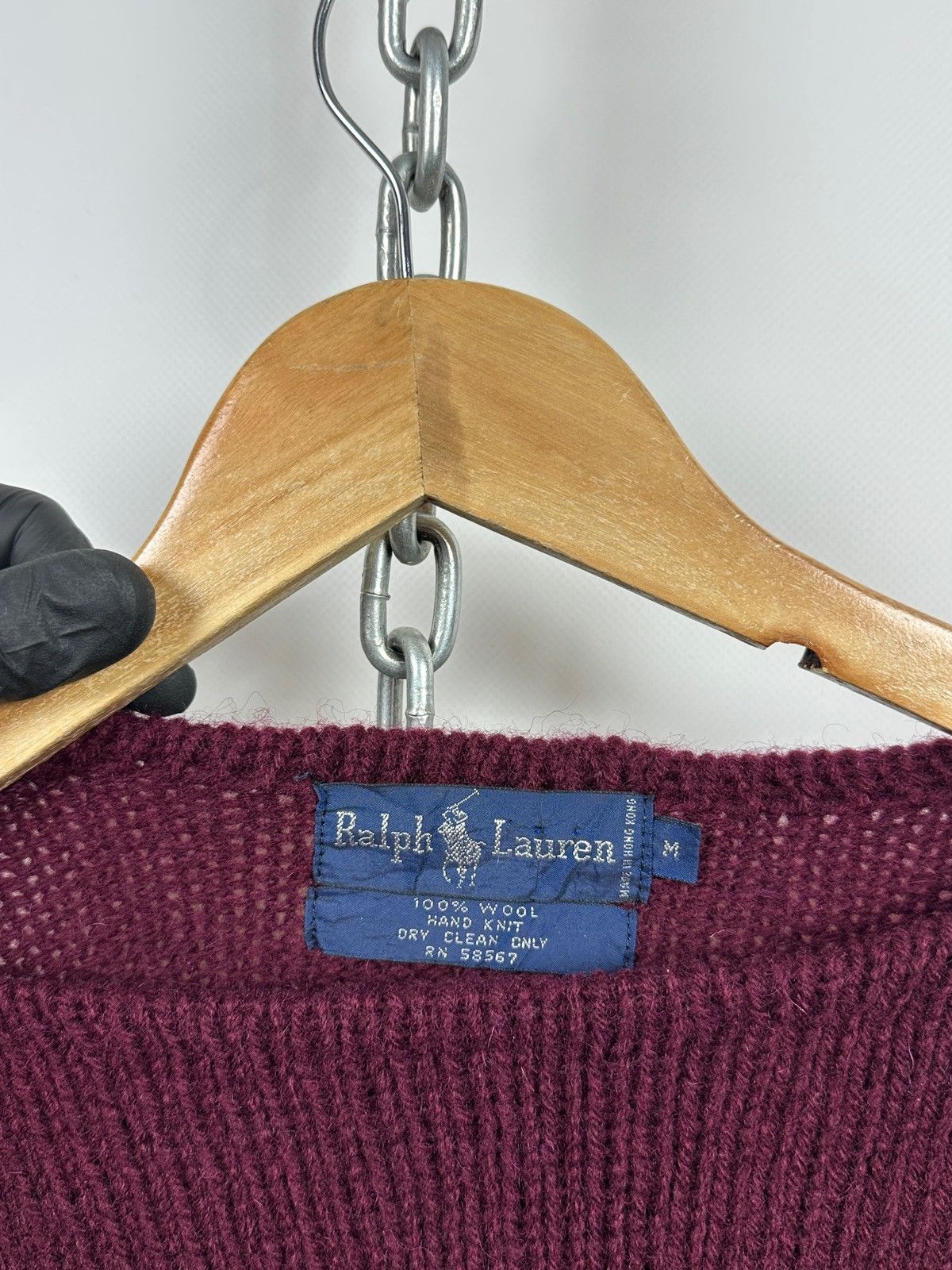 Polo Ralph Lauren 80s Vintage Ralph Lauren Pheasant Wool Hand Knit Sweater Size M / US 6-8 / IT 42-44 - 16 Thumbnail