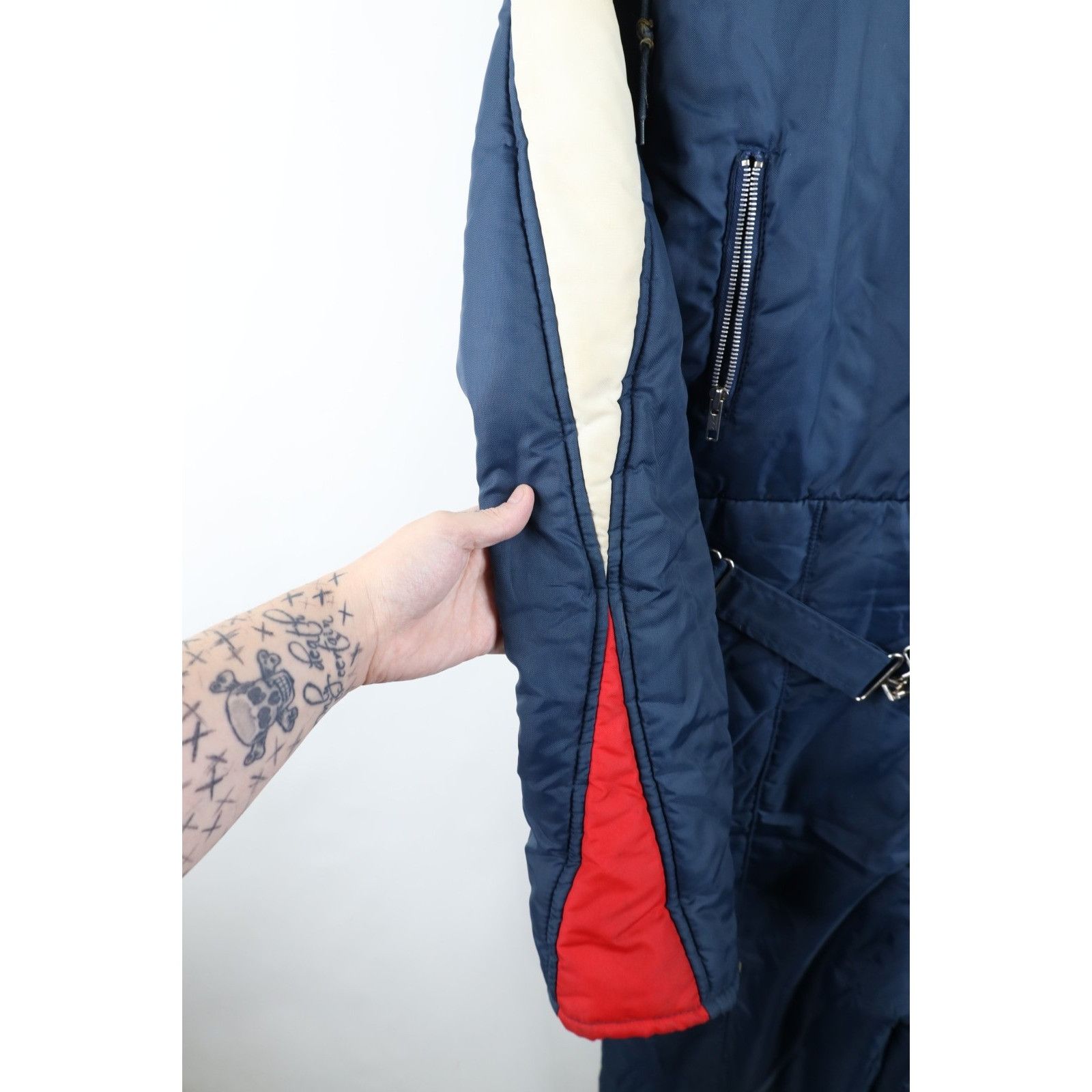 Vintage Vintage 70s Streetwear Hooded Snowmobile Snow Suit Size US L / EU 52-54 / 3 - 9 Thumbnail
