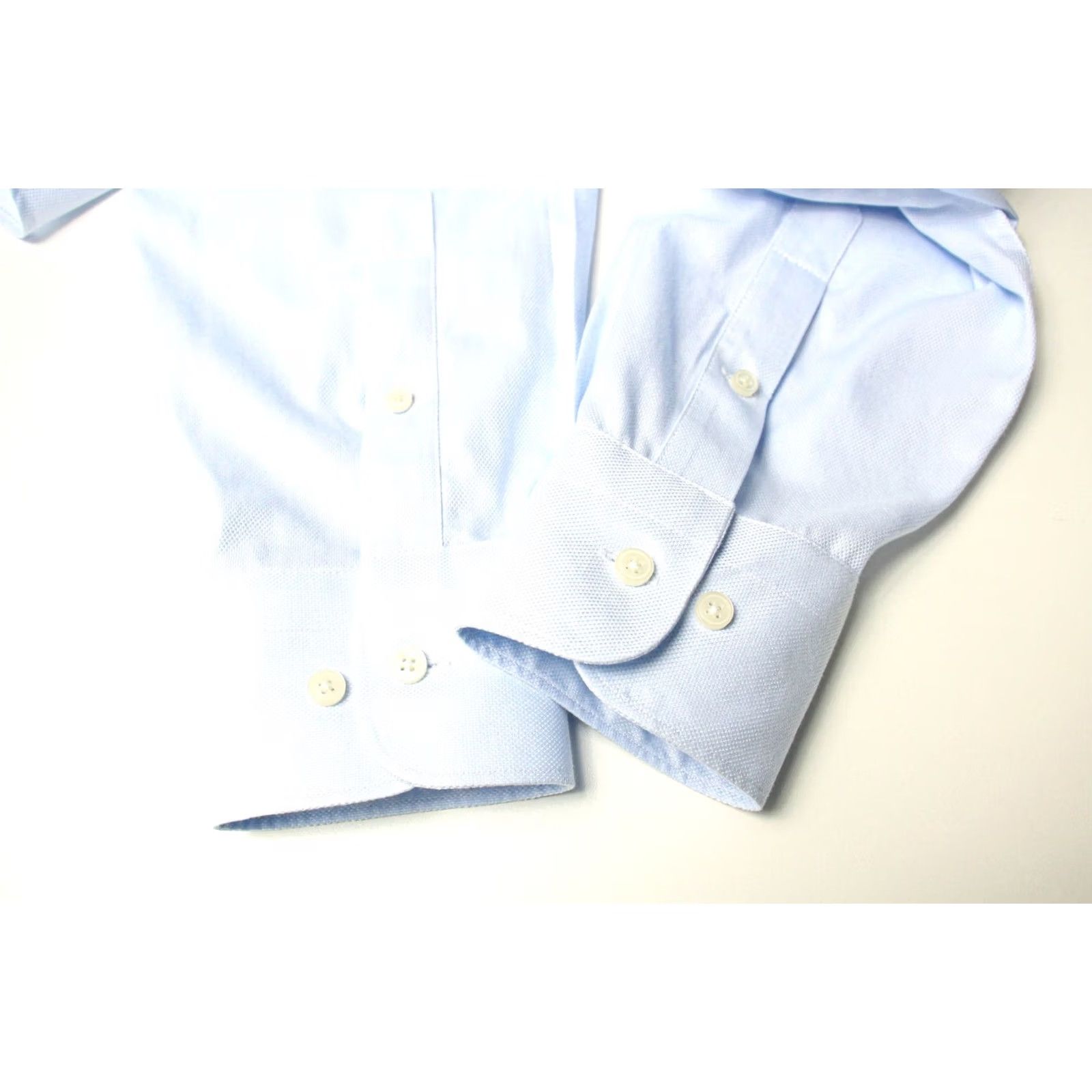 Suitsupply Suitsupply Traveller Slim Fit Formal Shirt Men's Blue Spread Collar 43 / 17 100% Cotton Slim Dress Shirt Size 46R - 6 Thumbnail