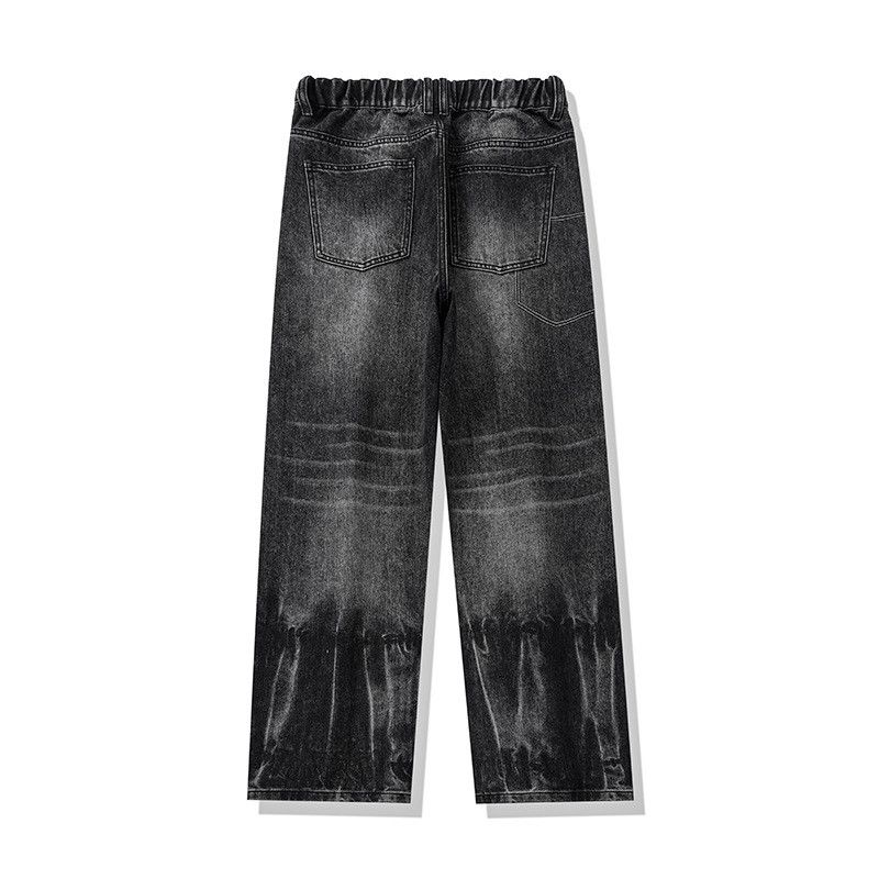 Jean Retro high street washed denim jeans for men Size US 32 / EU 48 - 2 Thumbnail