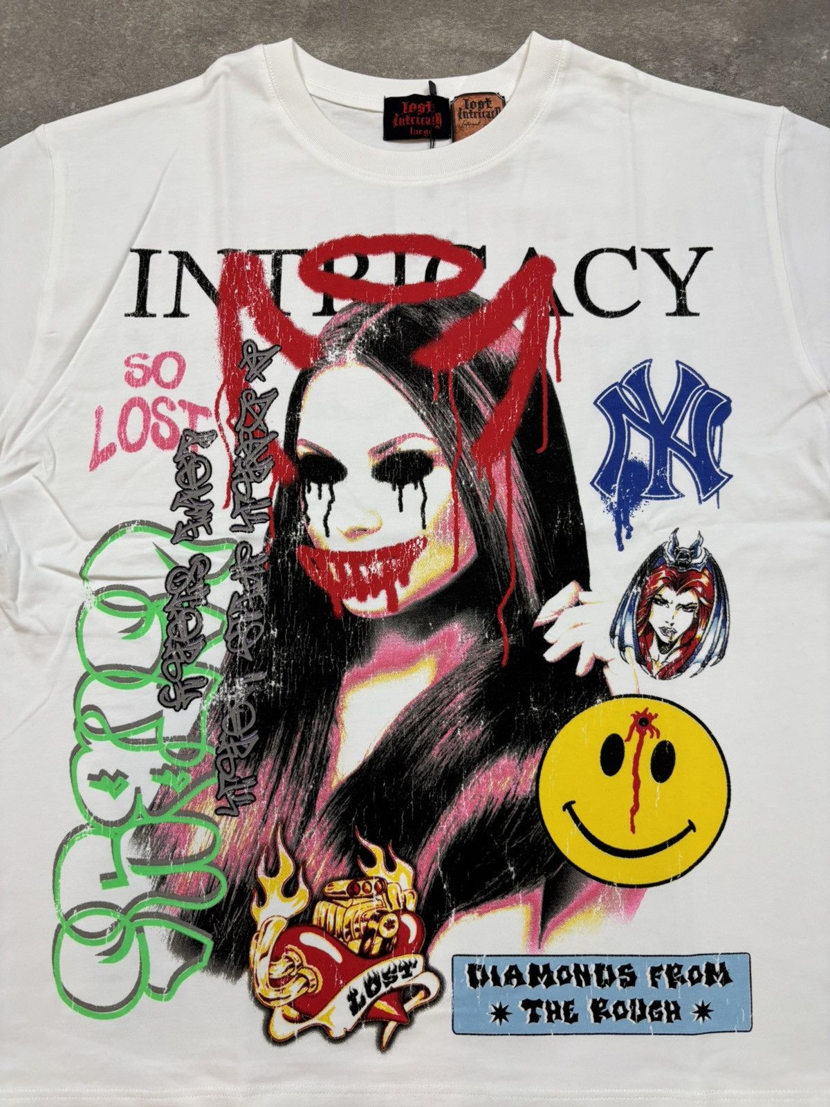 LOST INTRICACY Lost Intricacy Front Page Mag Shirt, White Size US XXL / EU 58 / 5 - 3 Thumbnail