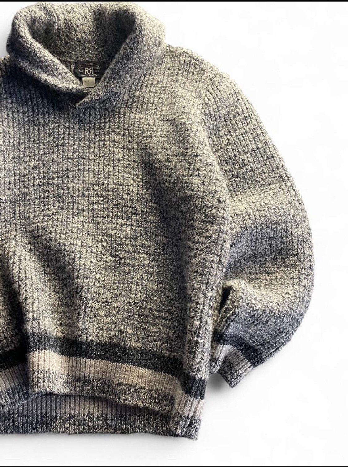 RRL Ralph Lauren 🌹💫RRL RALPH LAUREN DOUBLE R HEAVY KNITTED SWEATER USA MADE Size US M / EU 48-50 / 2 - 3 Thumbnail