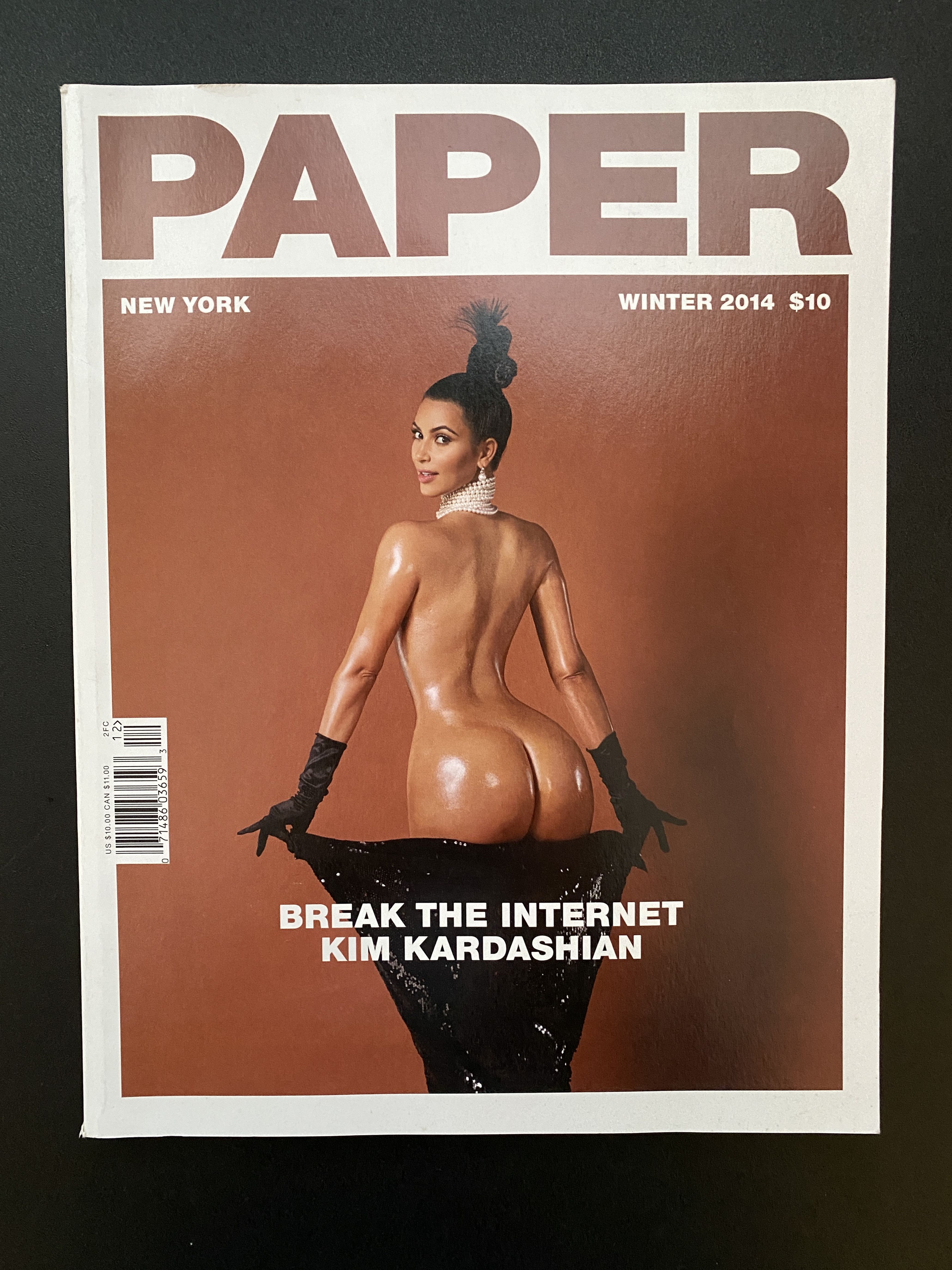 image of Paper Magazine Kim Kardashian Break The Internet Winter 2014 in Red, Men's
