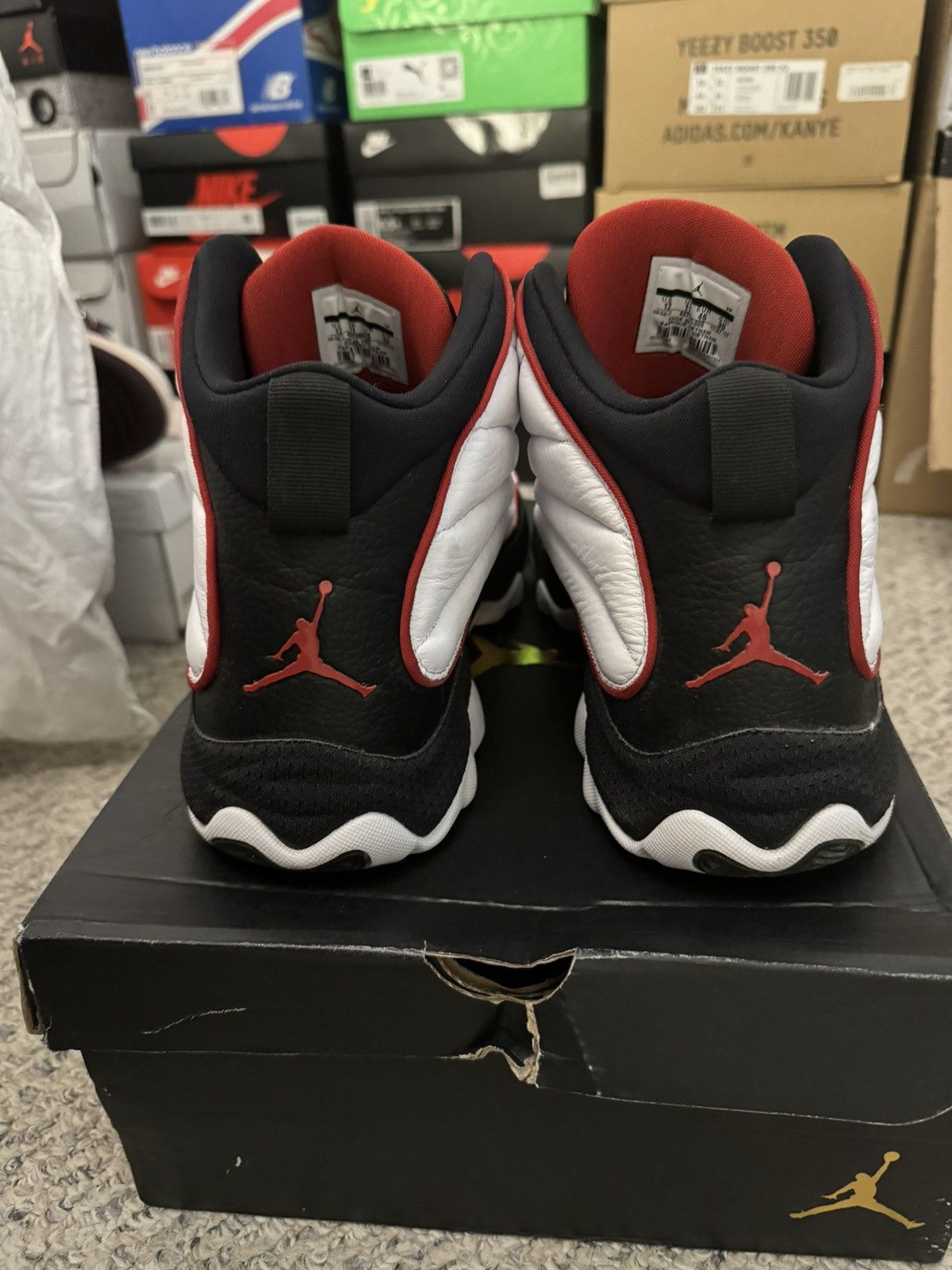 Jordan Brand Jordan Pro Strong “ Black Varsity Red” Size US 12 / EU 45 - 4 Thumbnail